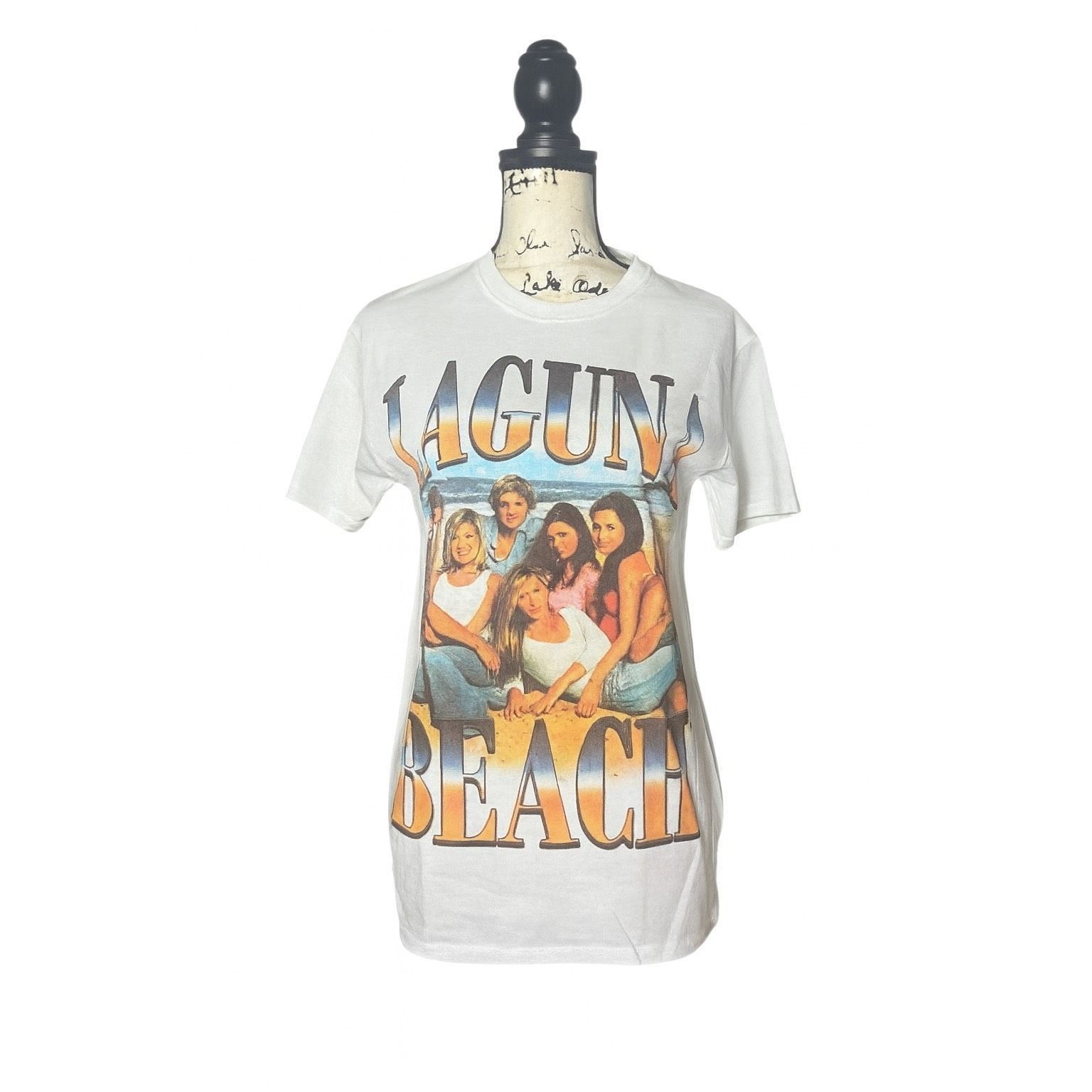 Mtv Laguna Beach MTV Retro Graphic Tee Shirt White Unisex Size M Size M / US 6-8 / IT 42-44 - 1 Thumbnail