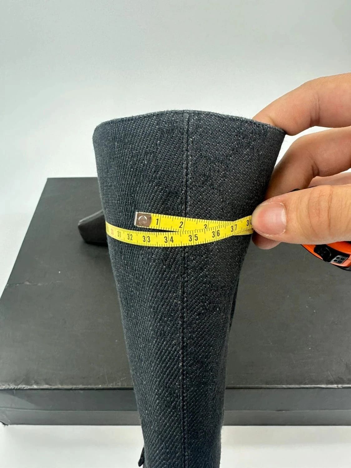 Gucci Gucci Black Monogram Boots Heels talon bout pointu Size US 6.5 / IT 36.5 - 15 Thumbnail