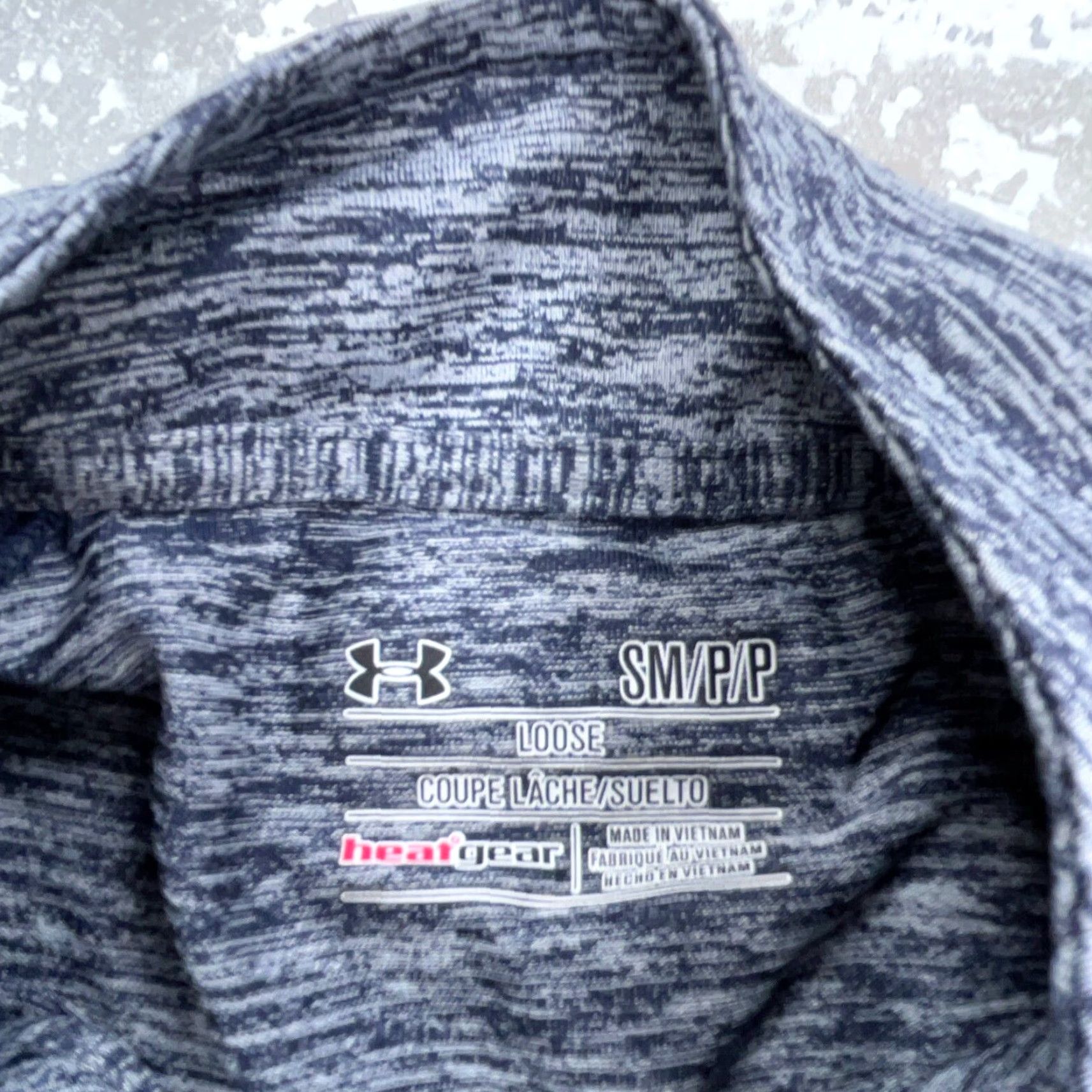 Under Armour Under Armour Shirt Men Small Heather Blue Pullover Quarter Zip Performance Tee Shirt Venturi? Size US S / EU 44-46 / 1 - 3 Thumbnail