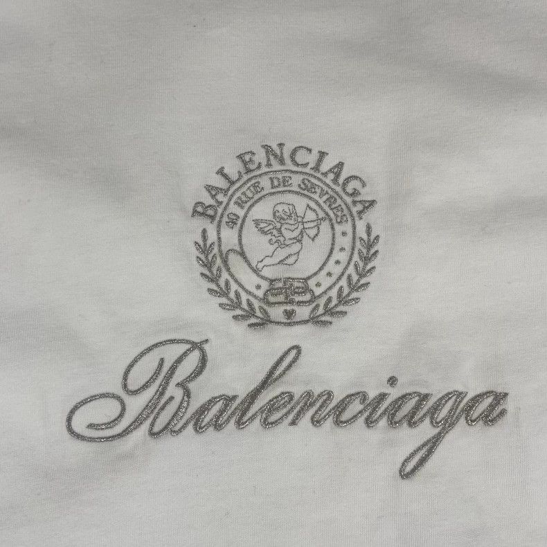 Balenciaga Balenciaga White embroidered logo short sleeve 2504-Nextarr Size US L / EU 52-54 / 3 - 3 Thumbnail