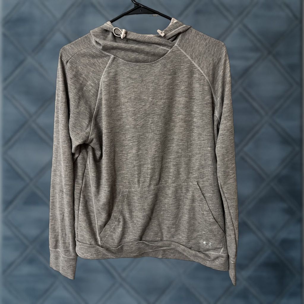 Under Armour Under Armour Women’s Hoodie Sweatshirt Gray Loose ColdGear Pullover Logo Pockets M Size M / US 6-8 / IT 42-44 - 1 Thumbnail
