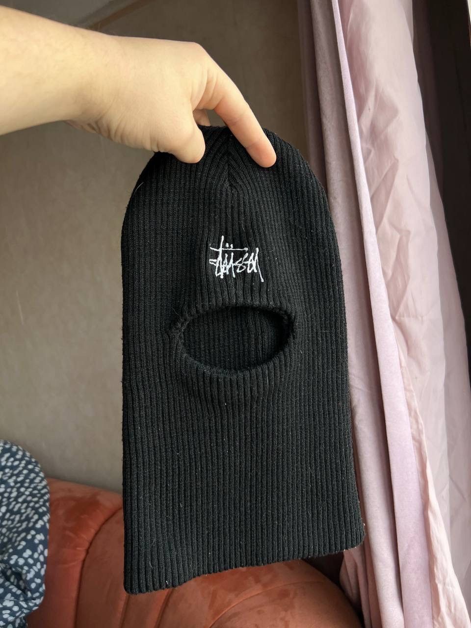 Stussy Stussy Vintage 90s Balaclava Hat Ribbed Black Skateboarding Size ONE SIZE - 3 Thumbnail