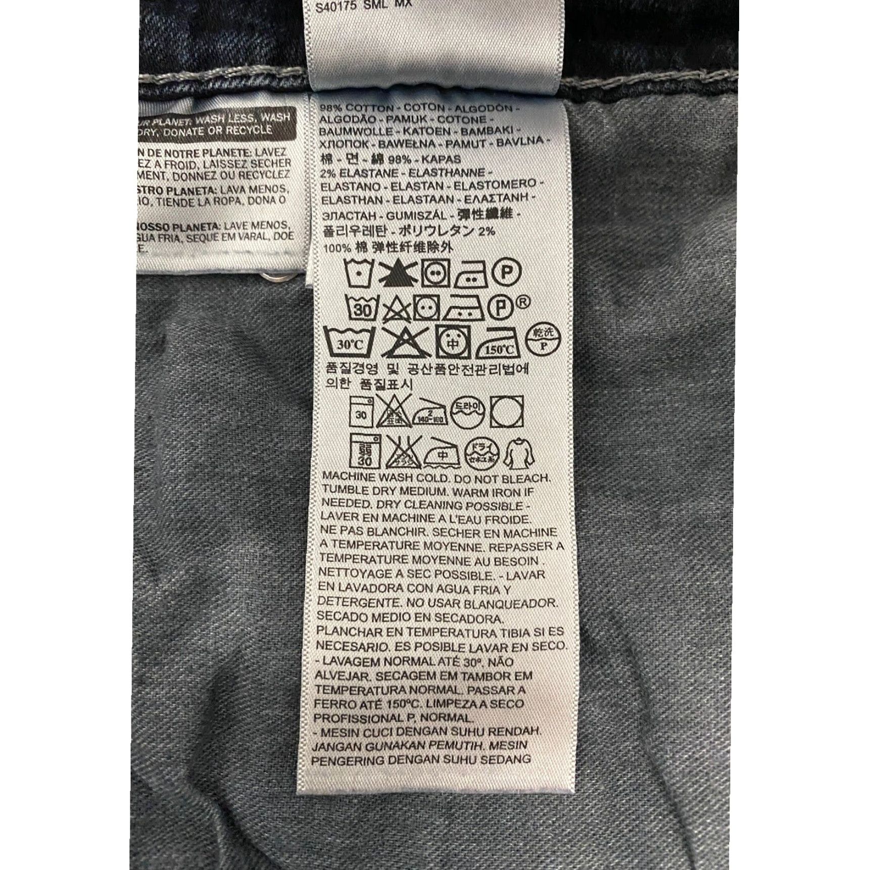 Levi's Levis 559 Jeans Men's Size 38×30 Blue Denim Relaxed Straight Dark Wash Whiskers Size US 38 / EU 54 - 4 Thumbnail