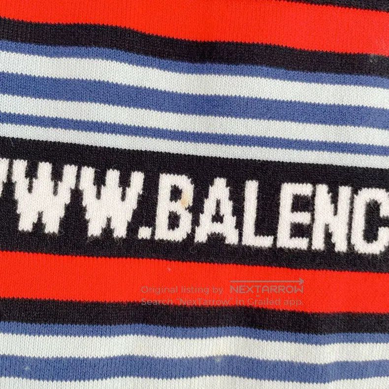 Balenciaga Striped letter half-skirt
