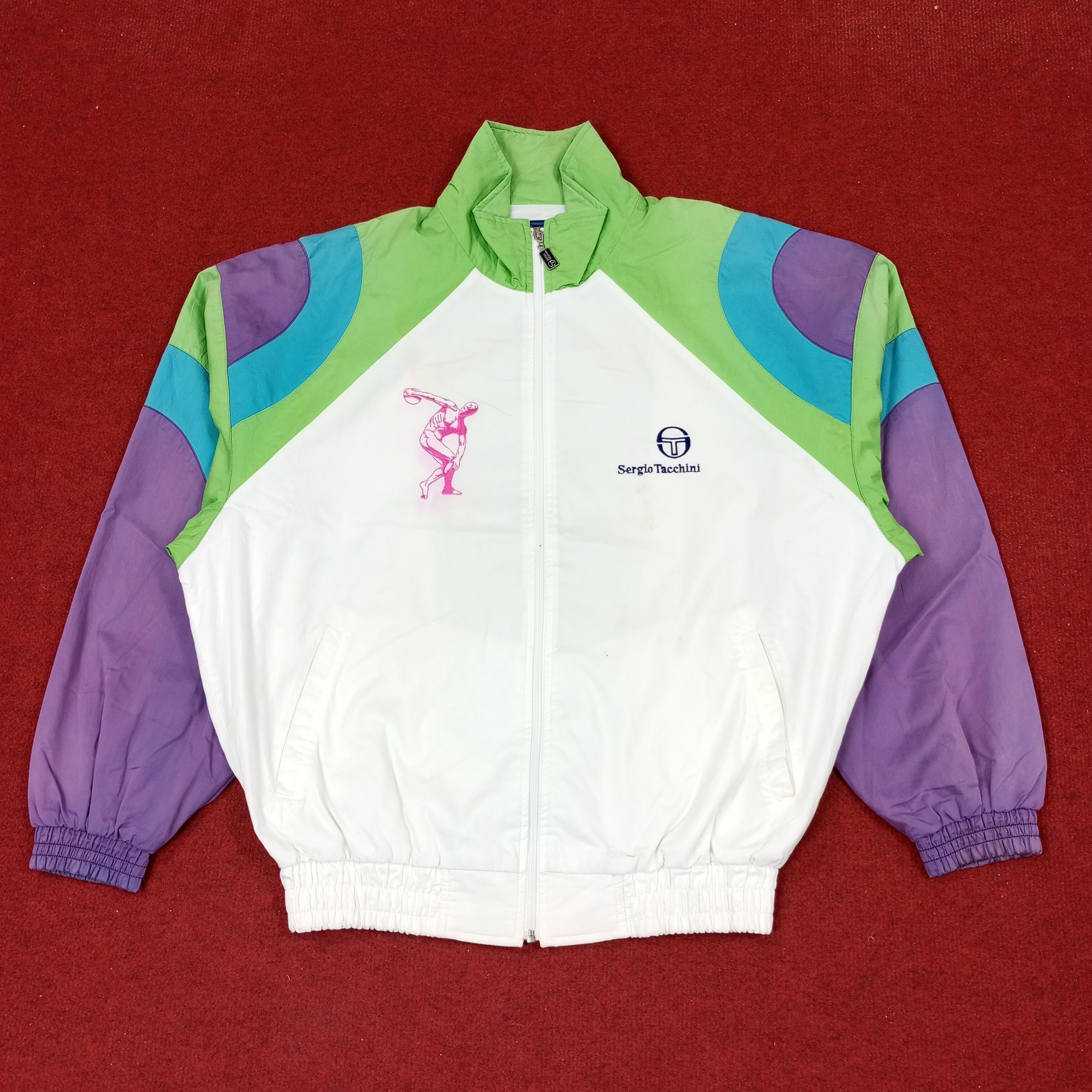 Sergio Tacchini Sergio Tacchini Windbreaker Jacket c218n22 Size US L / EU 52-54 / 3 - 1 Thumbnail