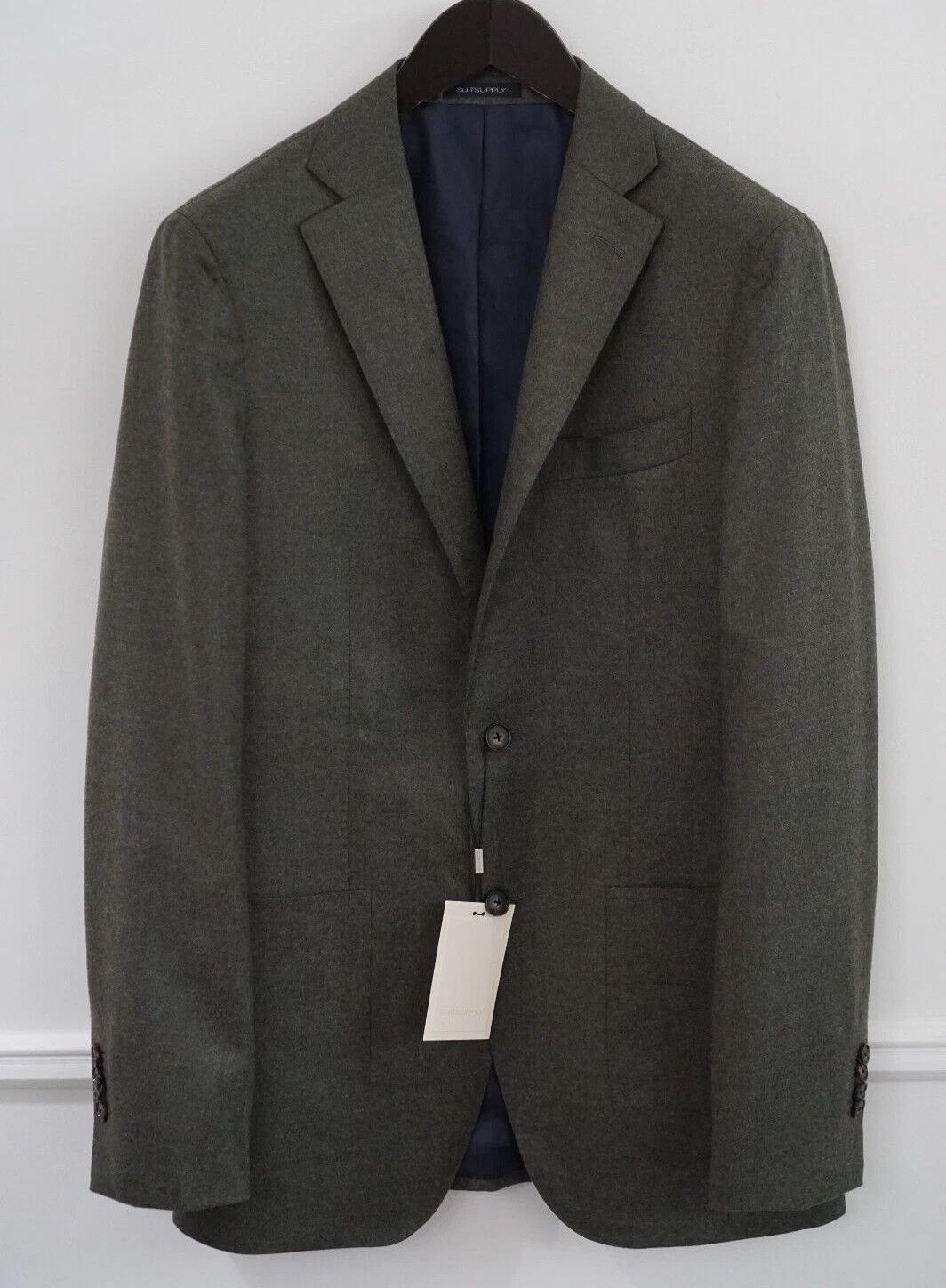 Suitsupply Men Suitsupply Blazer Havana Flannel Patch Wool S120 US38L Size 38L - 1 Thumbnail