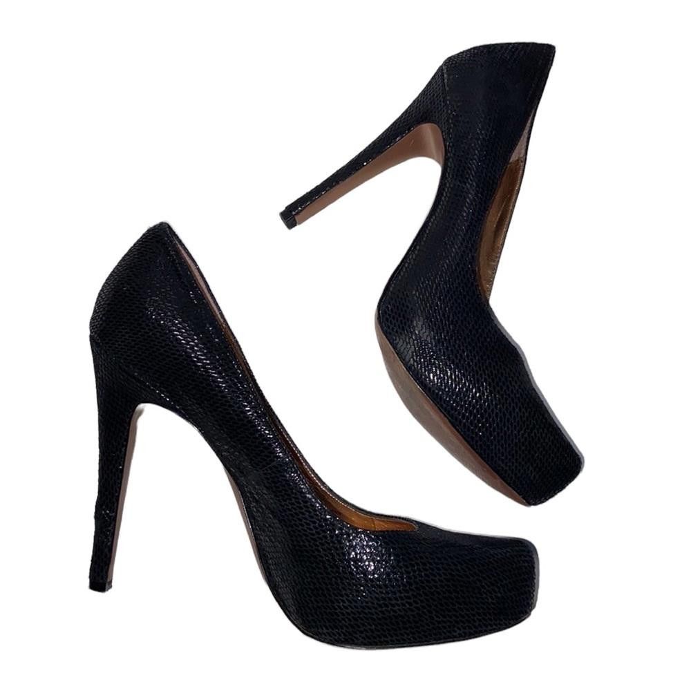 Designer BCBGeneration l Parade Snakeskin Print Leather Pumps 8 Size US 8 / IT 38 - 8 Thumbnail