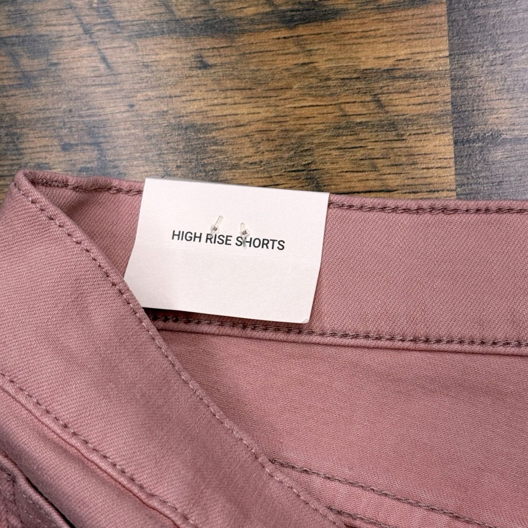 Vintage Sneak Peek Shorts Womens L Pink High Rise Denim Cut Off Size 36" / US 14 / IT 50 - 4 Thumbnail