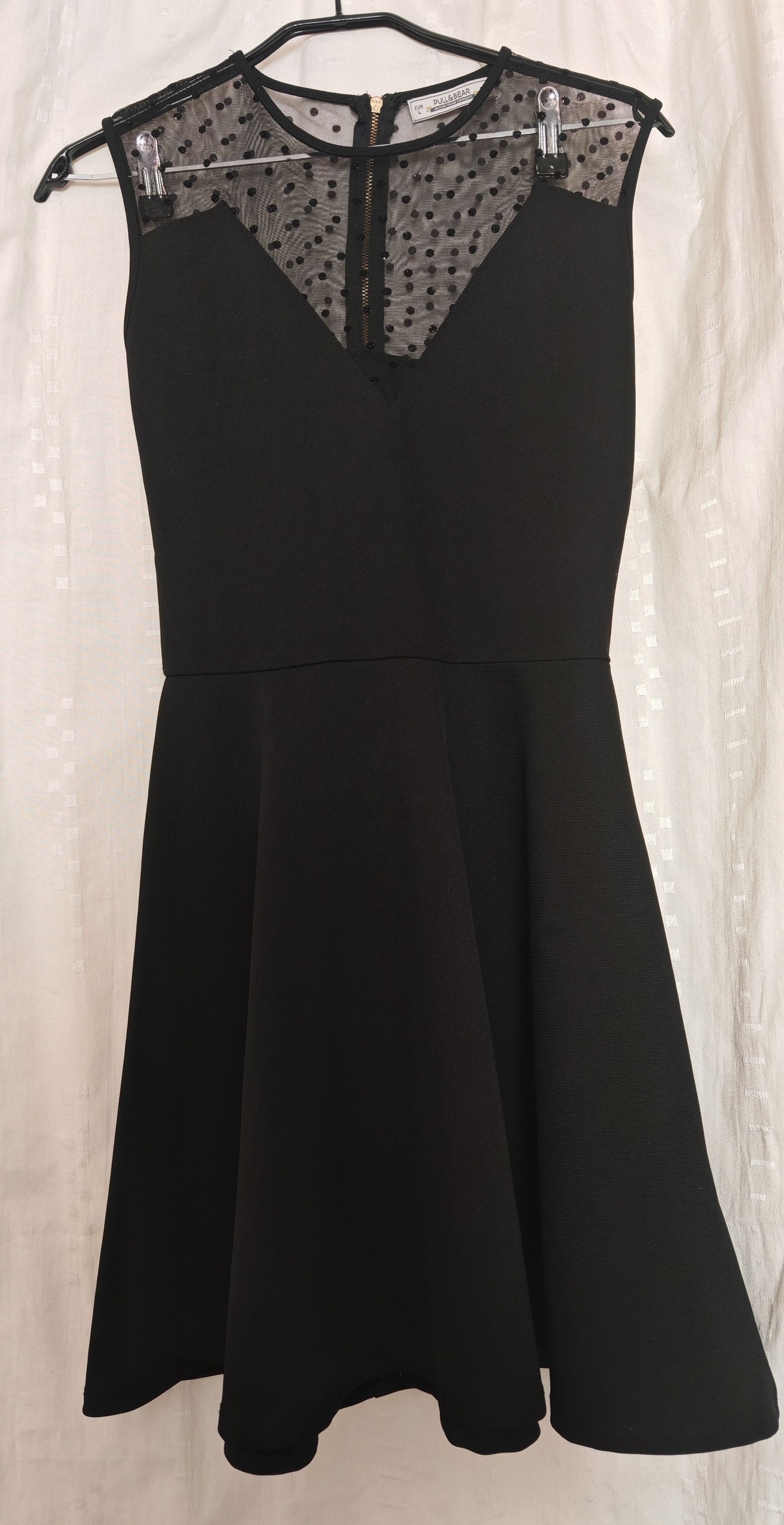 Pull & Bear Pull & Bear Lace Trim Sleeveless Skater Dress Party size L Size L / US 10 / IT 46 - 1 Thumbnail