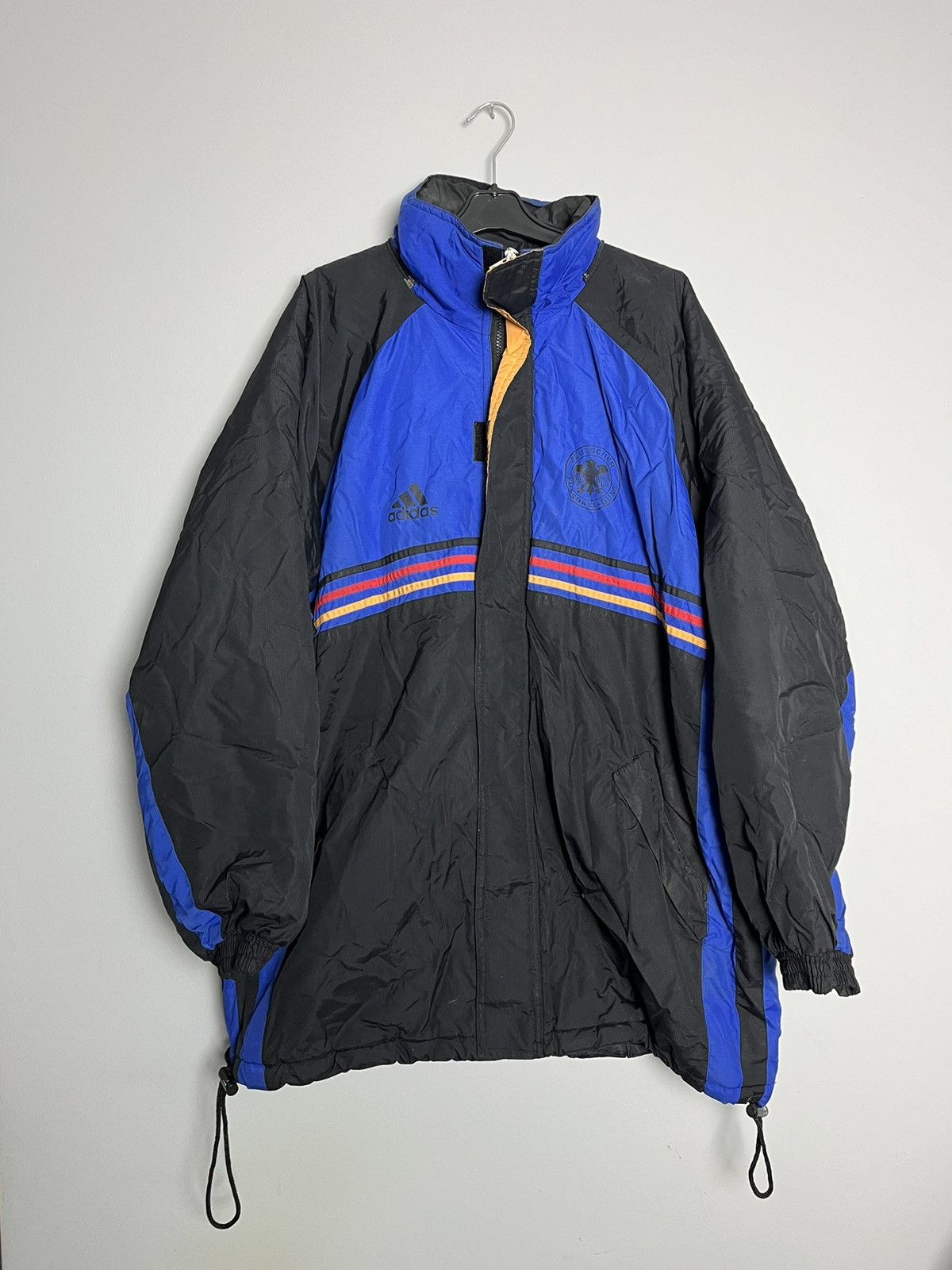 image of Adidas x Soccer Jersey Vintage 90's Deutschland Jacket Soccer in Black, Men's (Size 2XL)