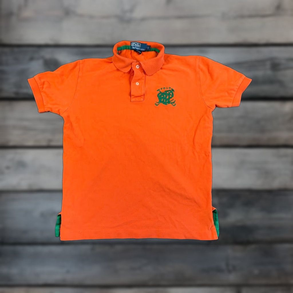 Polo Ralph Lauren Polo Ralph Lauren Embroidered Polo Shirt Adult Small Orange Pique Cotton Preppy Retro Mens Size US S / EU 44-46 / 1 - 1 Thumbnail
