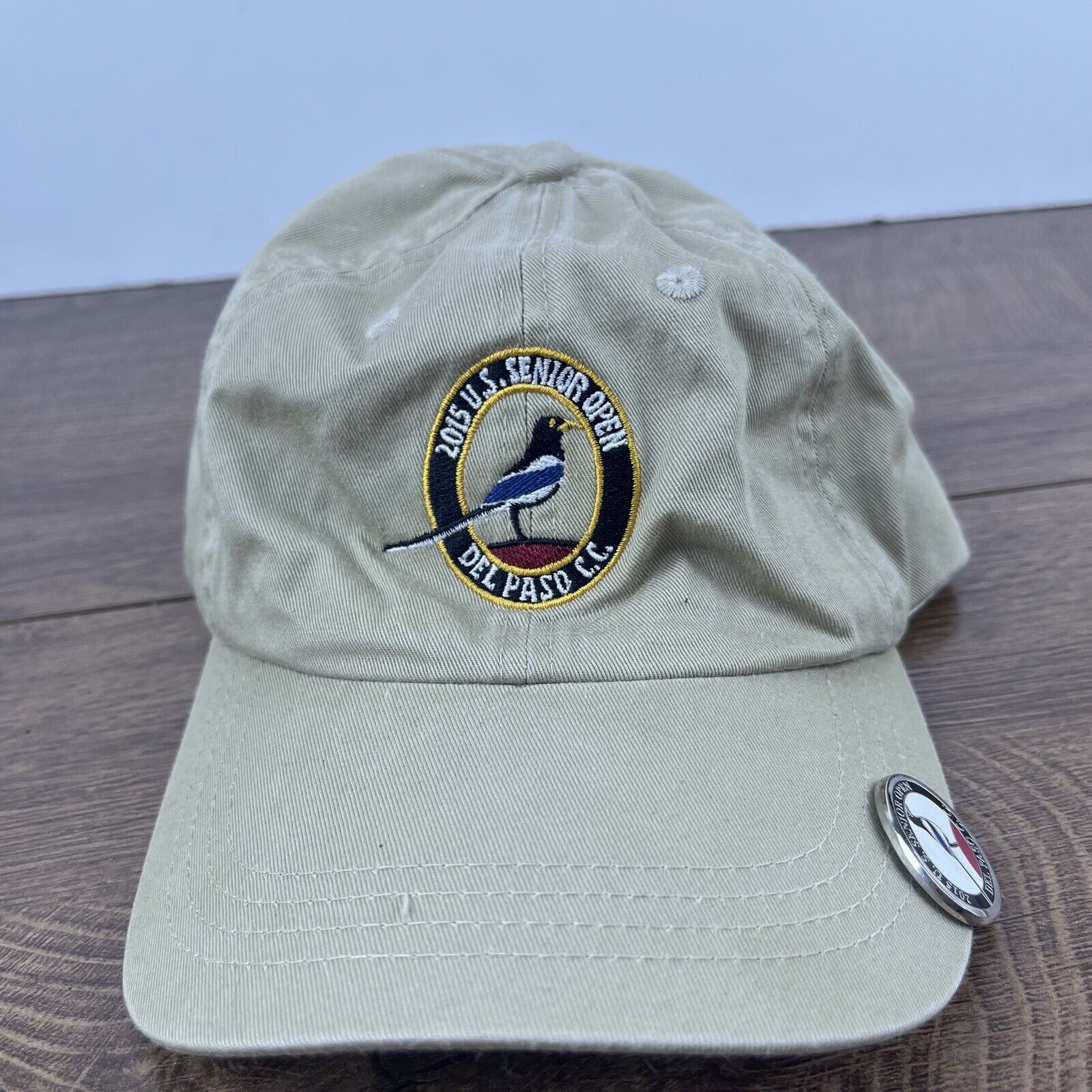 Other 2015 US Senior Open Hat Del Paso CC Adjustable Hat Tan Hat A Size ONE SIZE - 2 Thumbnail