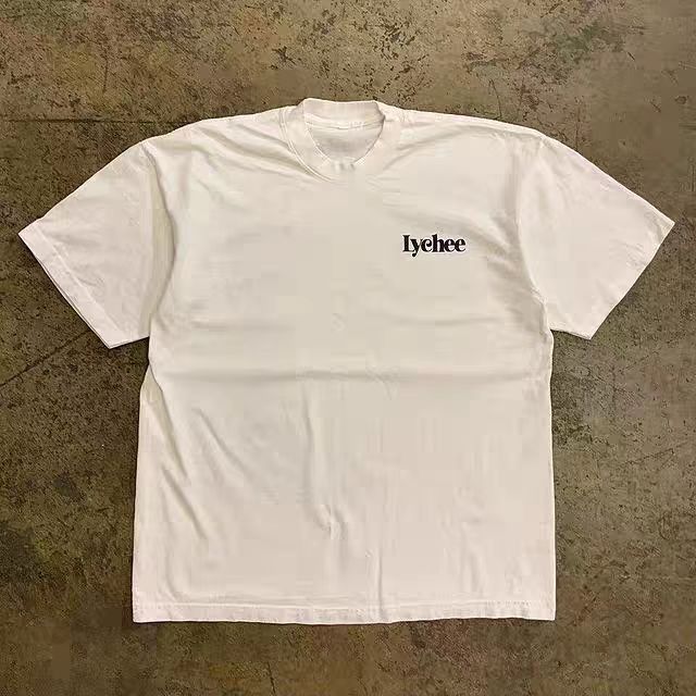 Japanese Brand × Vintage White street washed retro chair print t-shirt Size US M / EU 48-50 / 2 - 2 Thumbnail