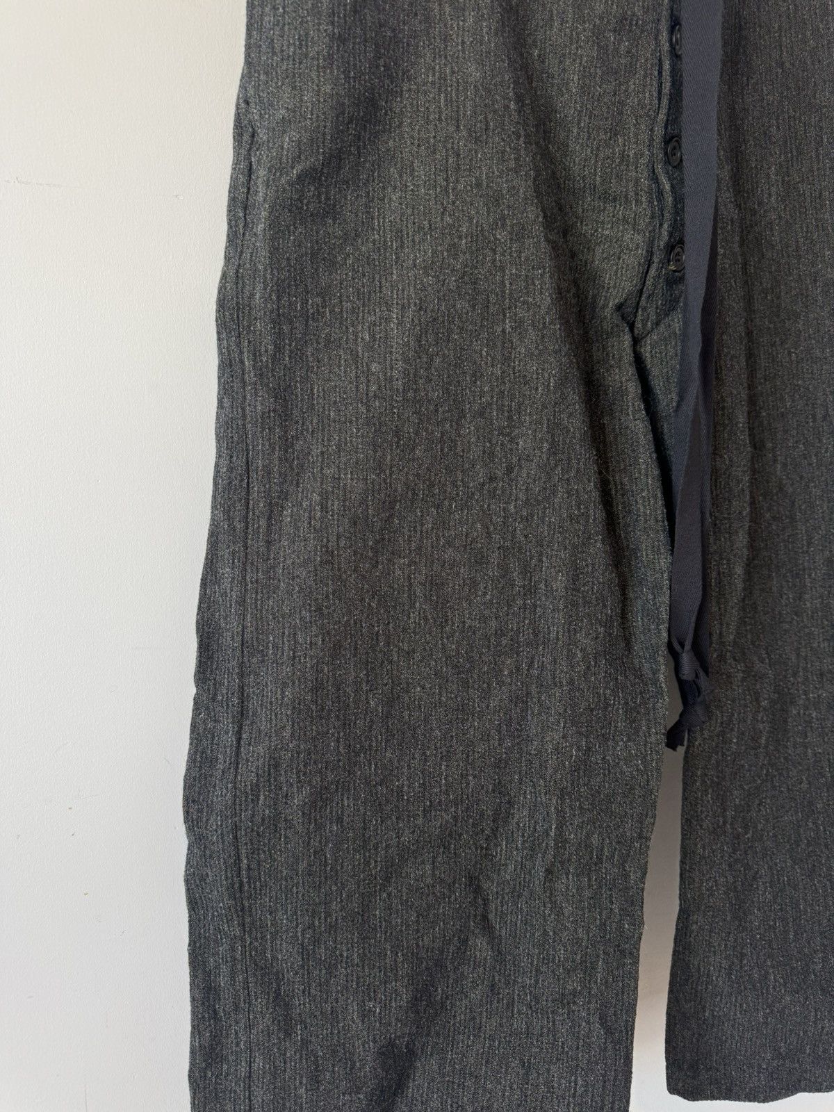 Paul Harnden Shoemakers AW24 Unlined Green Tweed drawstring pants Size US 36 / EU 52 - 2 Thumbnail