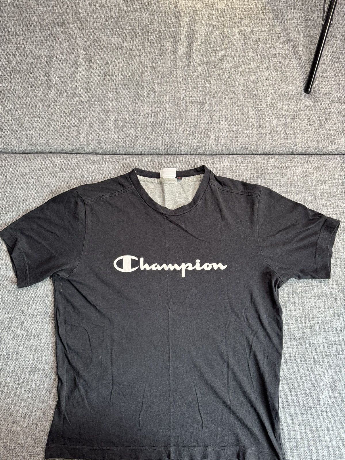Champion Vintage Champion Big Logo black T-Shirt S Size US S / EU 44-46 / 1 - 1 Thumbnail