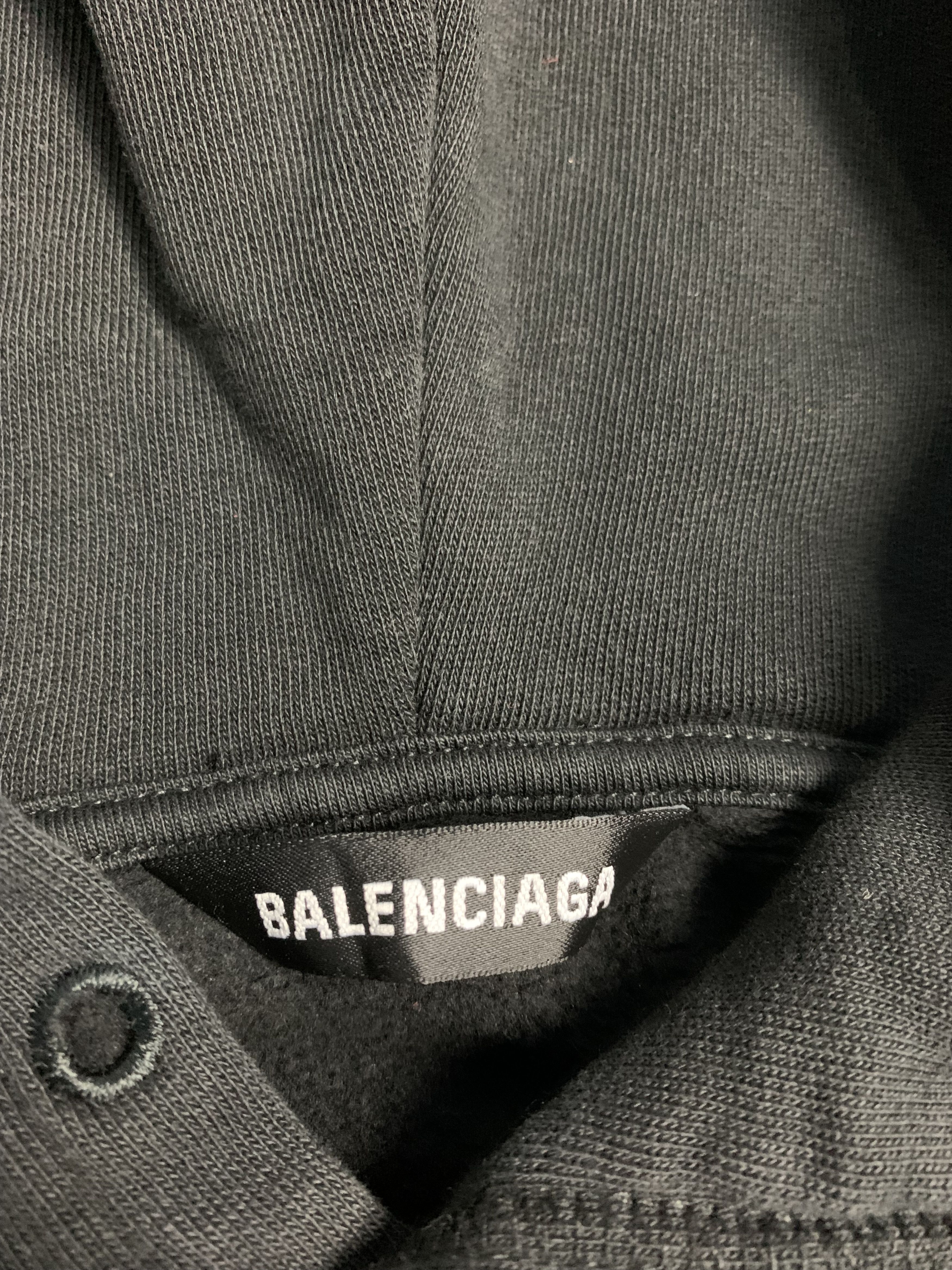 Balenciaga Balenciaga Love Distressed Hoodie Size US S / EU 44-46 / 1 - 13 Thumbnail