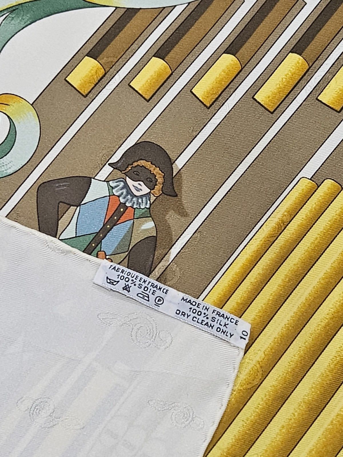 Hermes Hermes Orgauphone et Autres Mecaniques Silk Scarf Size ONE SIZE - 5 Thumbnail