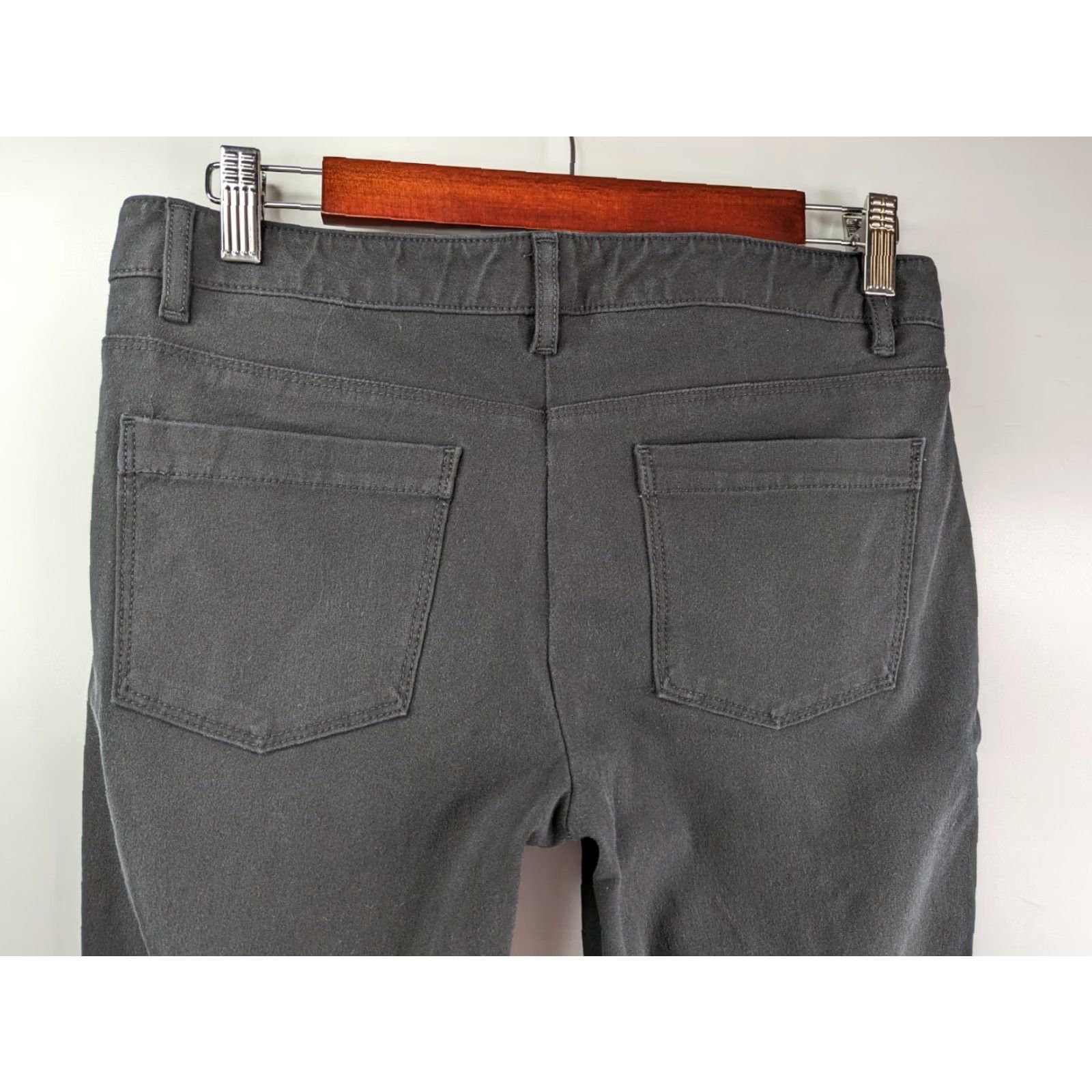 Theory Theory Black Pants Slim Fit Stretch Zip Pockets Womens Size 8 Cotton Blend Skinny Dress Pants Ankle Zip Regular Dept Women 8 Pants Size 30" / US 8 / IT 44 - 5 Thumbnail