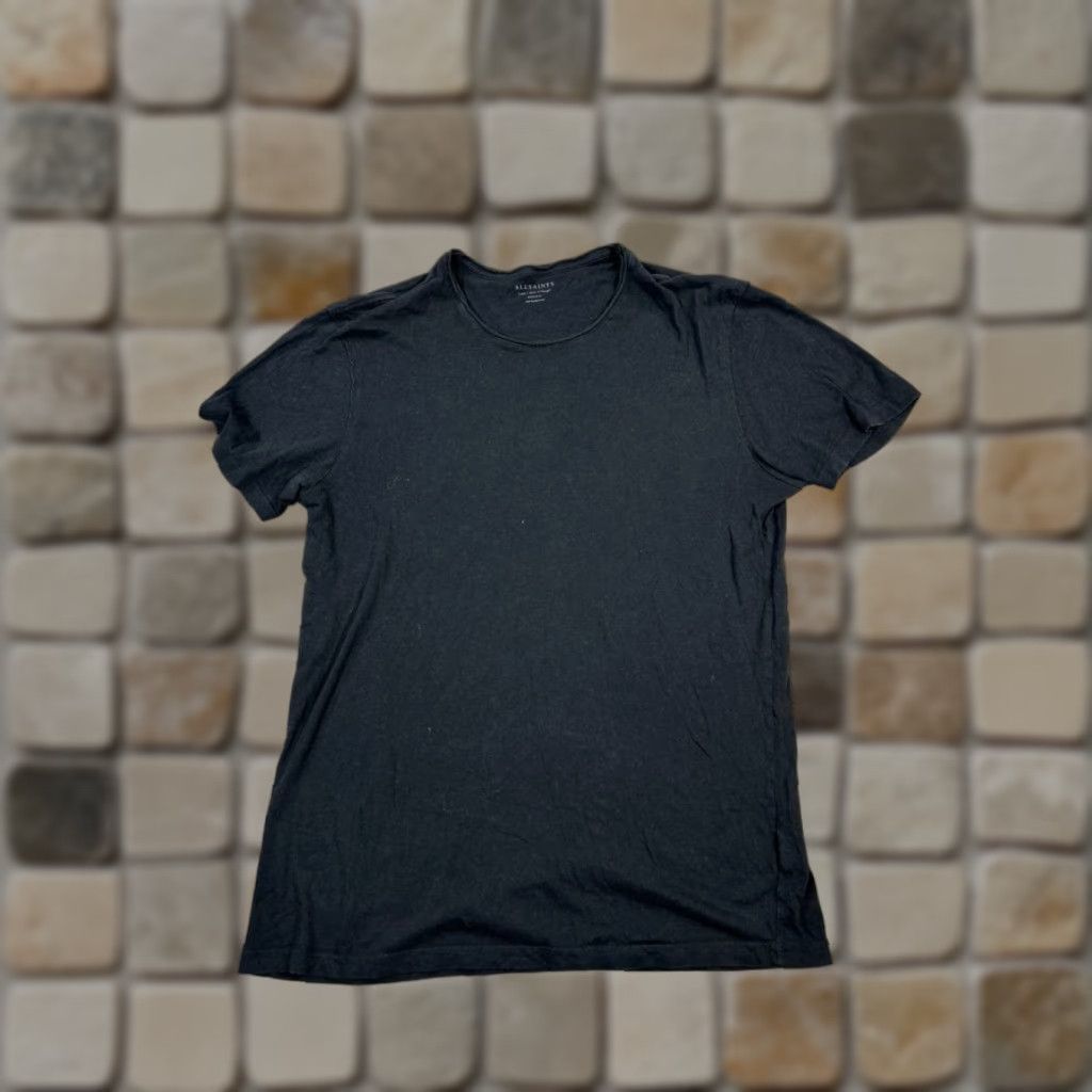 Allsaints Allsaints Shirt Womens L Black Cotton Pullover T-Shirt Size L / US 10 / IT 46 - 1 Thumbnail