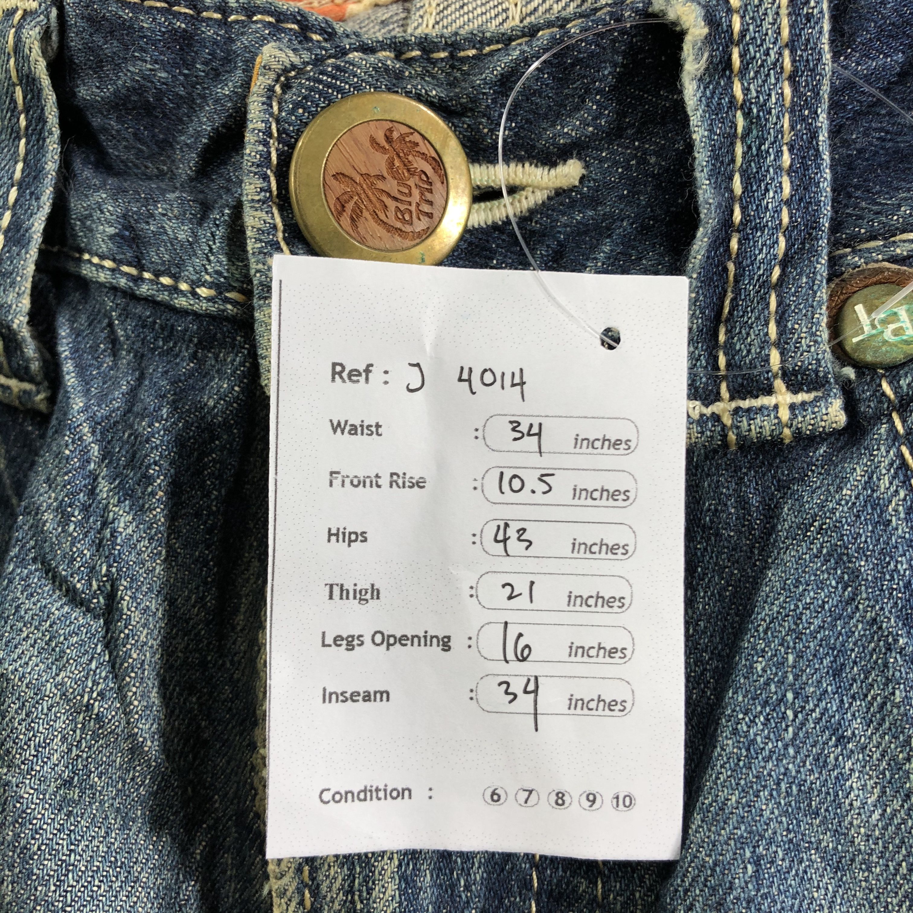Edwin Vintage Edwin Blue Trip Jeans-J4014 Size US 34 / EU 50 - 11 Thumbnail