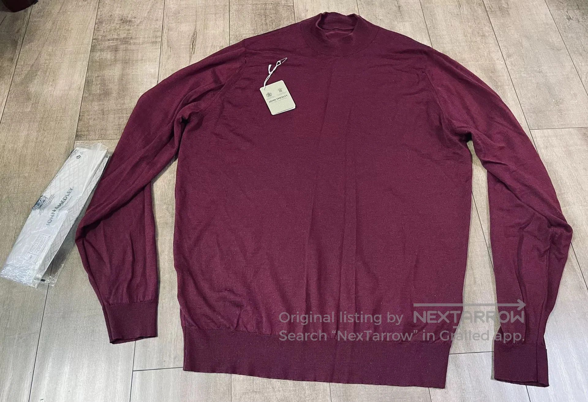 John Smedley John Smedley HARCOURT Men's Mock Neck Sweater. Size US XL / EU 56 / 4 - 2 Thumbnail