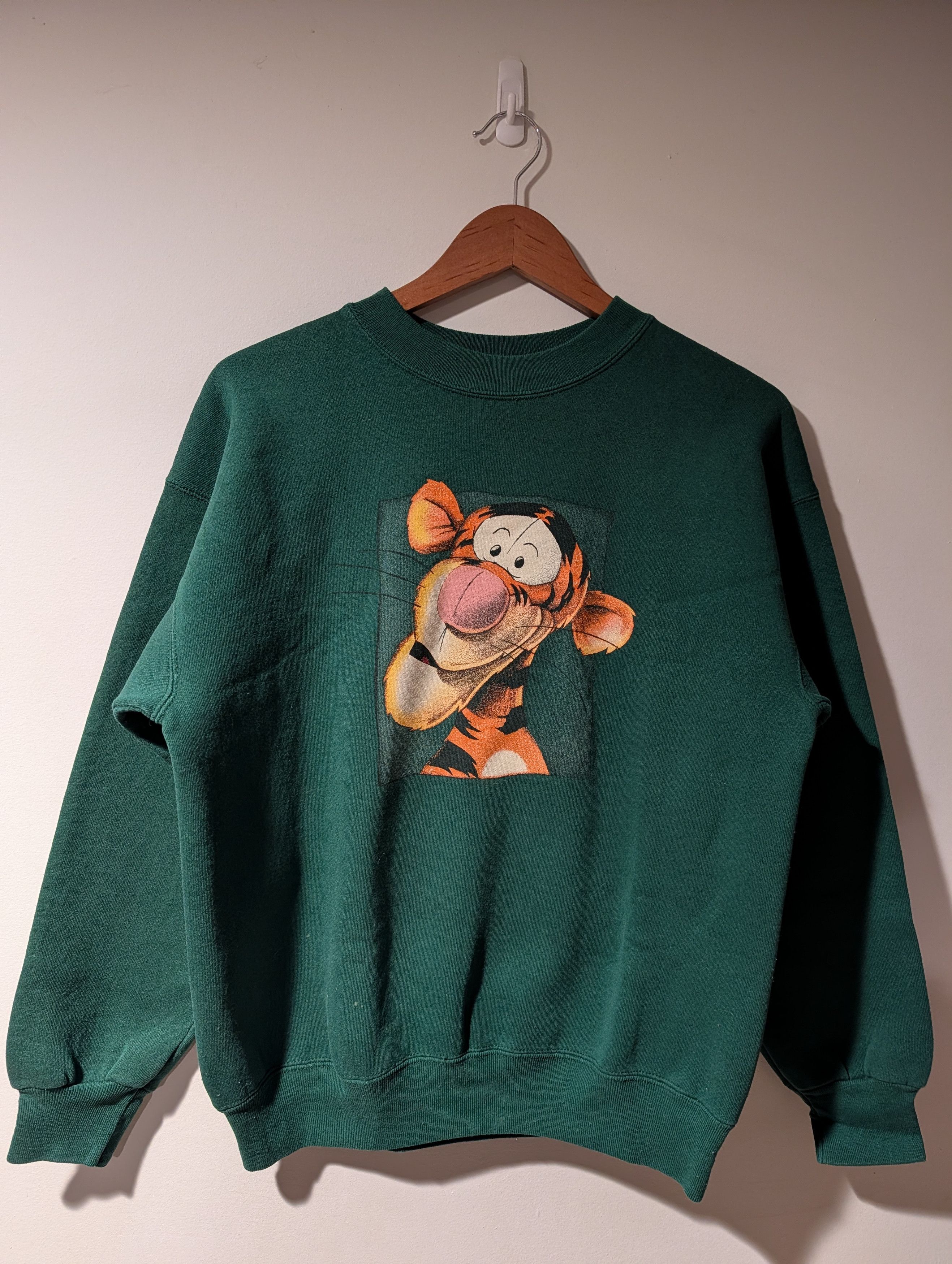 Disney Vtg 90s The Disney Store Big Tigger Face Graphic Sweatshirt Size US M / EU 48-50 / 2 - 1 Thumbnail