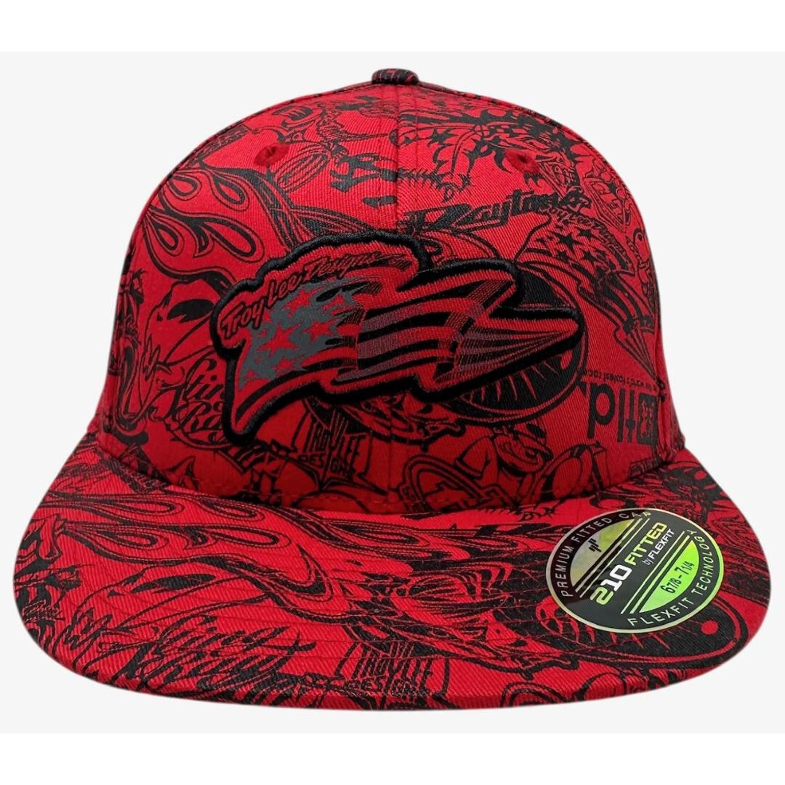 Other Troy Lee Designs Hat All Over History Print 210 Flex Fit Cap Size ONE SIZE - 1 Thumbnail