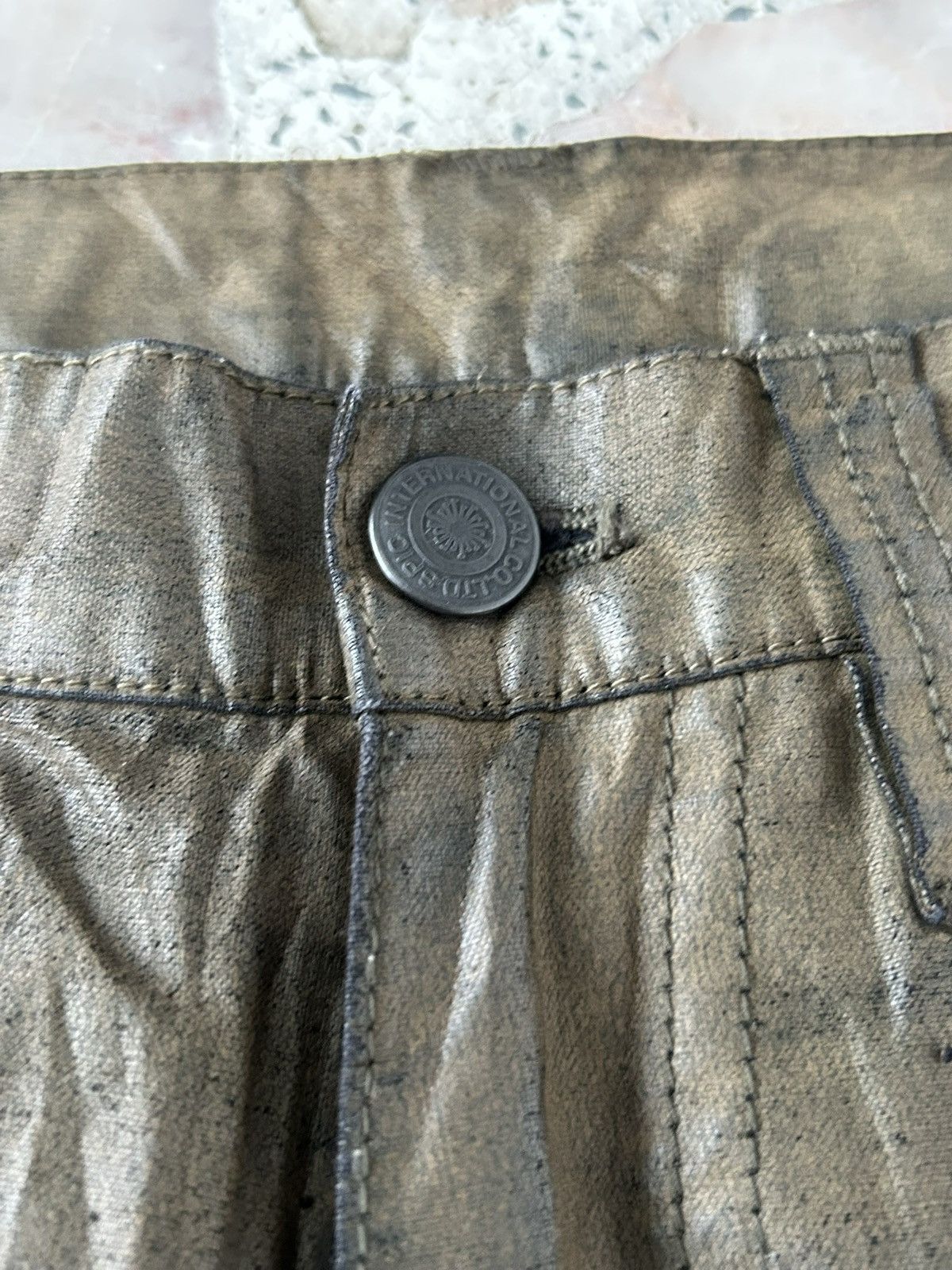 Tornado Mart Tornado Mart Japan Green Army Waxed Crop Pants Size US 30 / EU 46 - 5 Thumbnail