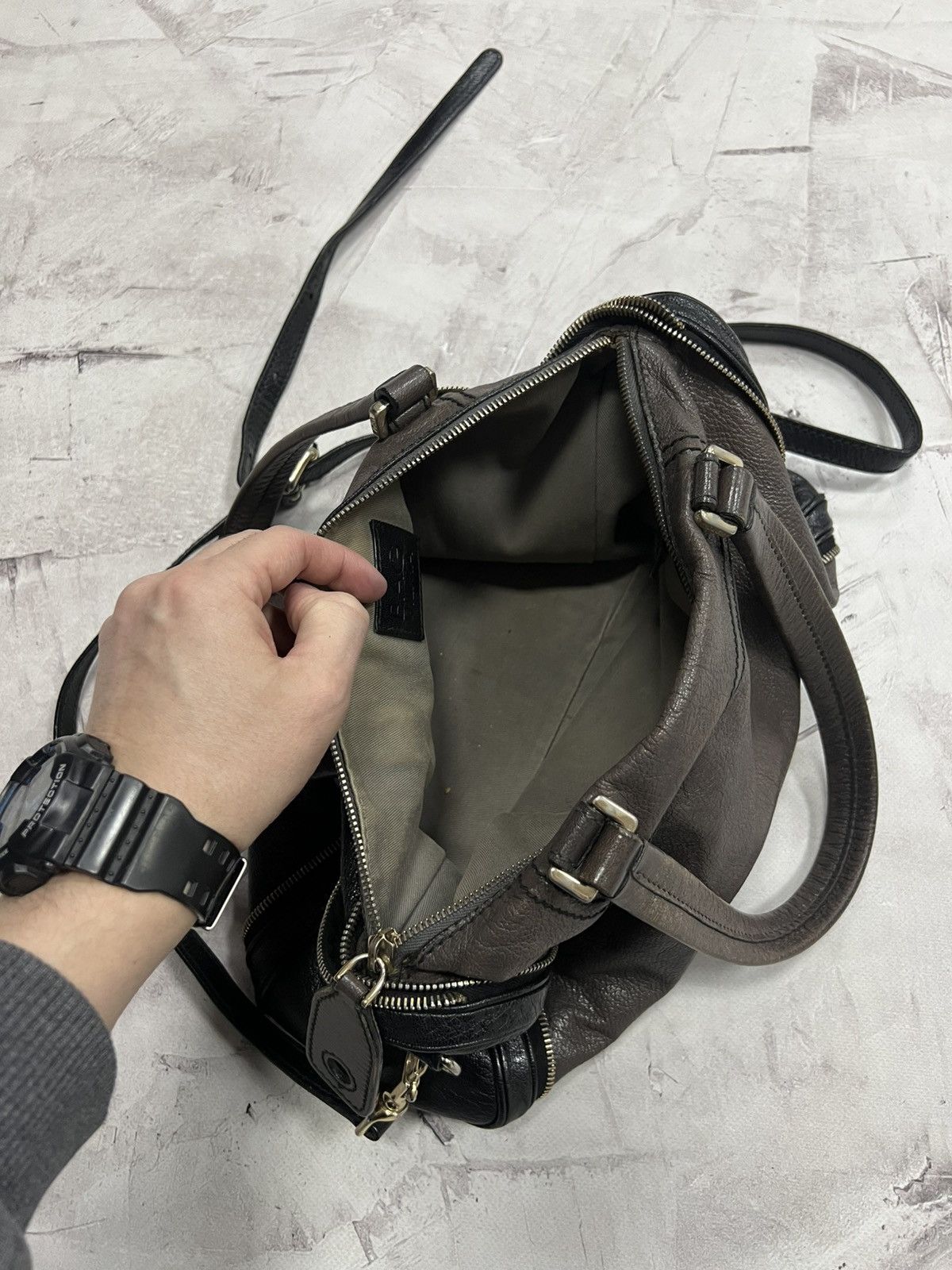 Designer × Dolce & Gabbana × Vintage Dolce & Gabbana Vilma Black Leather Handbag Size ONE SIZE - 9 Thumbnail