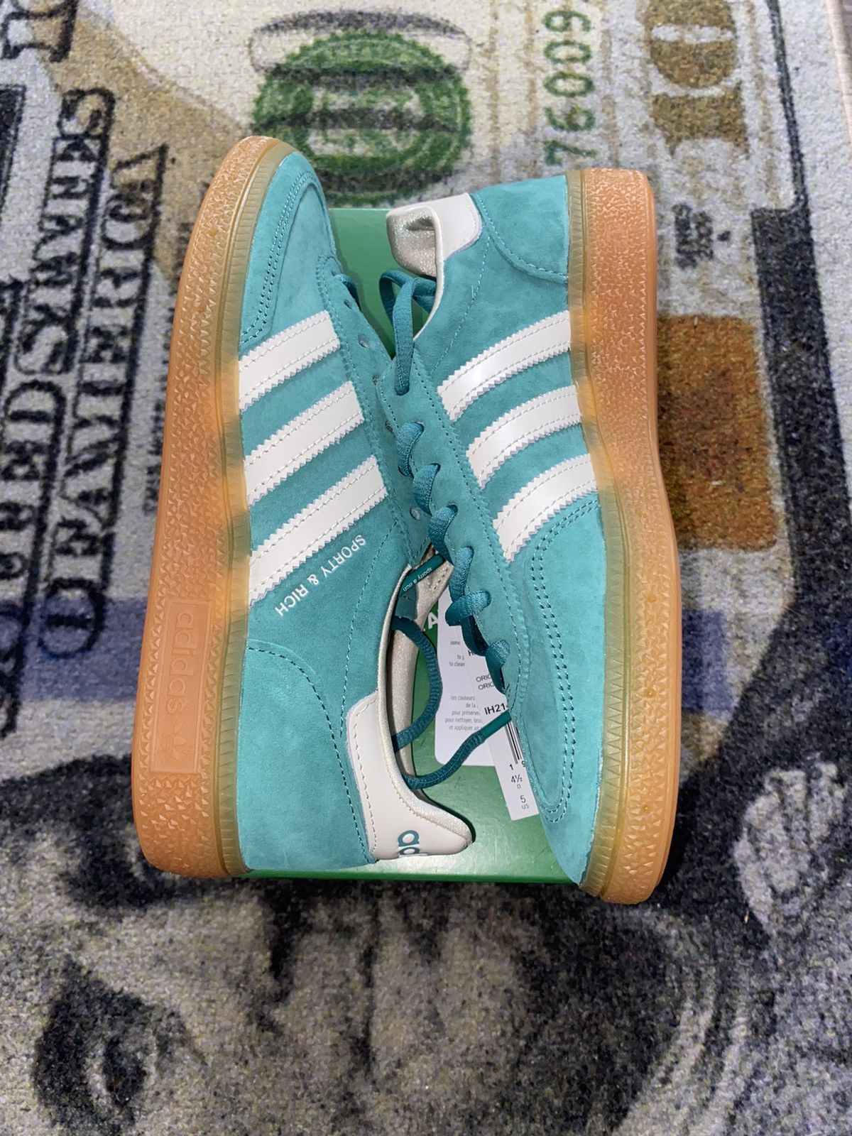 Adidas × Sporty & Rich Adidas Handball Spezial Sporty & Rich Green Size US 11 / EU 44 - 1 Thumbnail