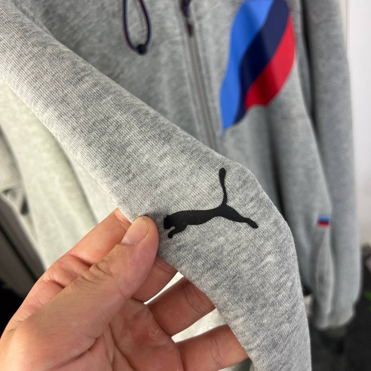 Puma Vintage Puma BMW Motorsport Big Logo Zip Up Hoodie Size US XXL / EU 58 / 5 - 4 Thumbnail