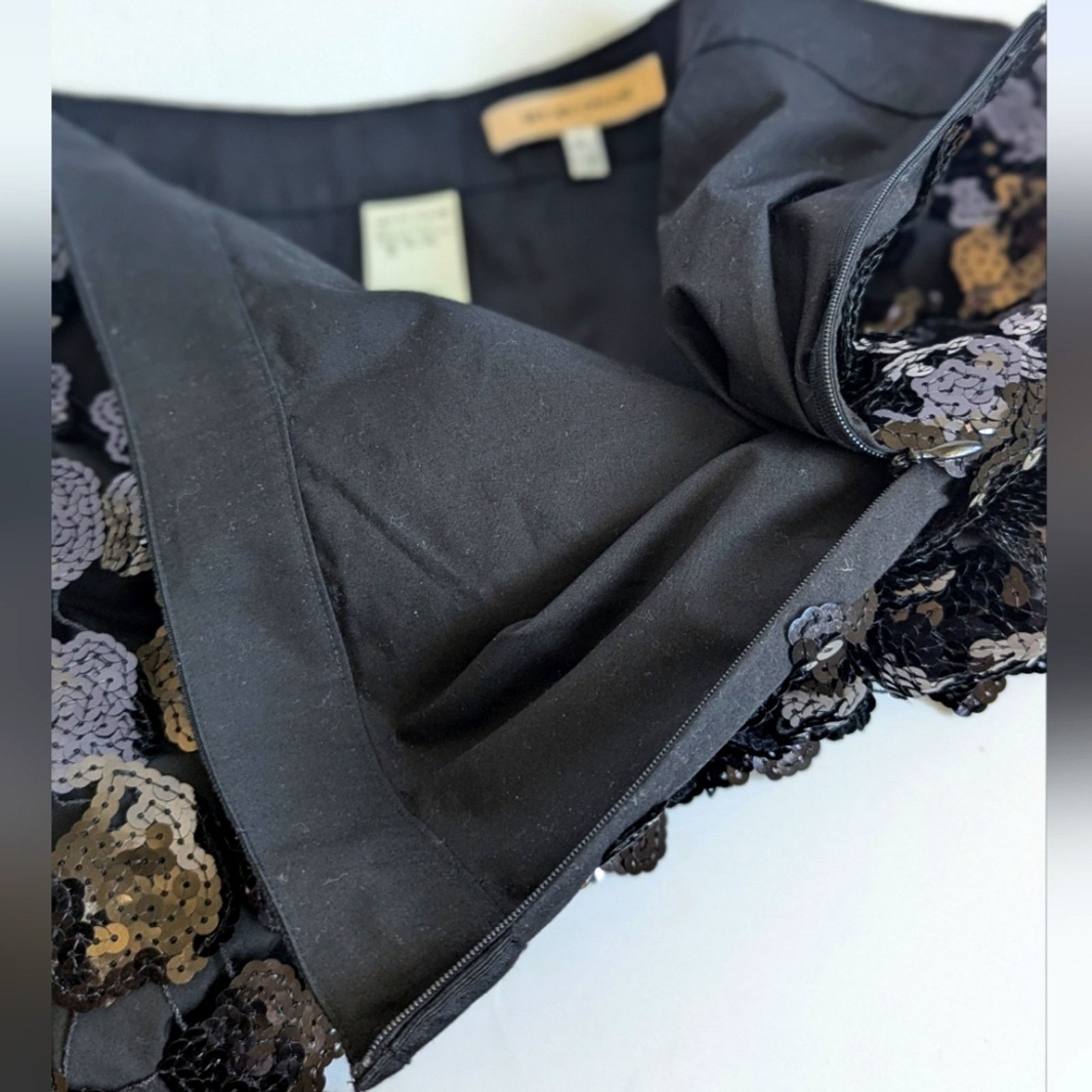 See by Chloe See By Chloe Short Skirt 🖤 Black Sequined Detail US Women's Size 26" / US 2 / IT 38 - 4 Thumbnail