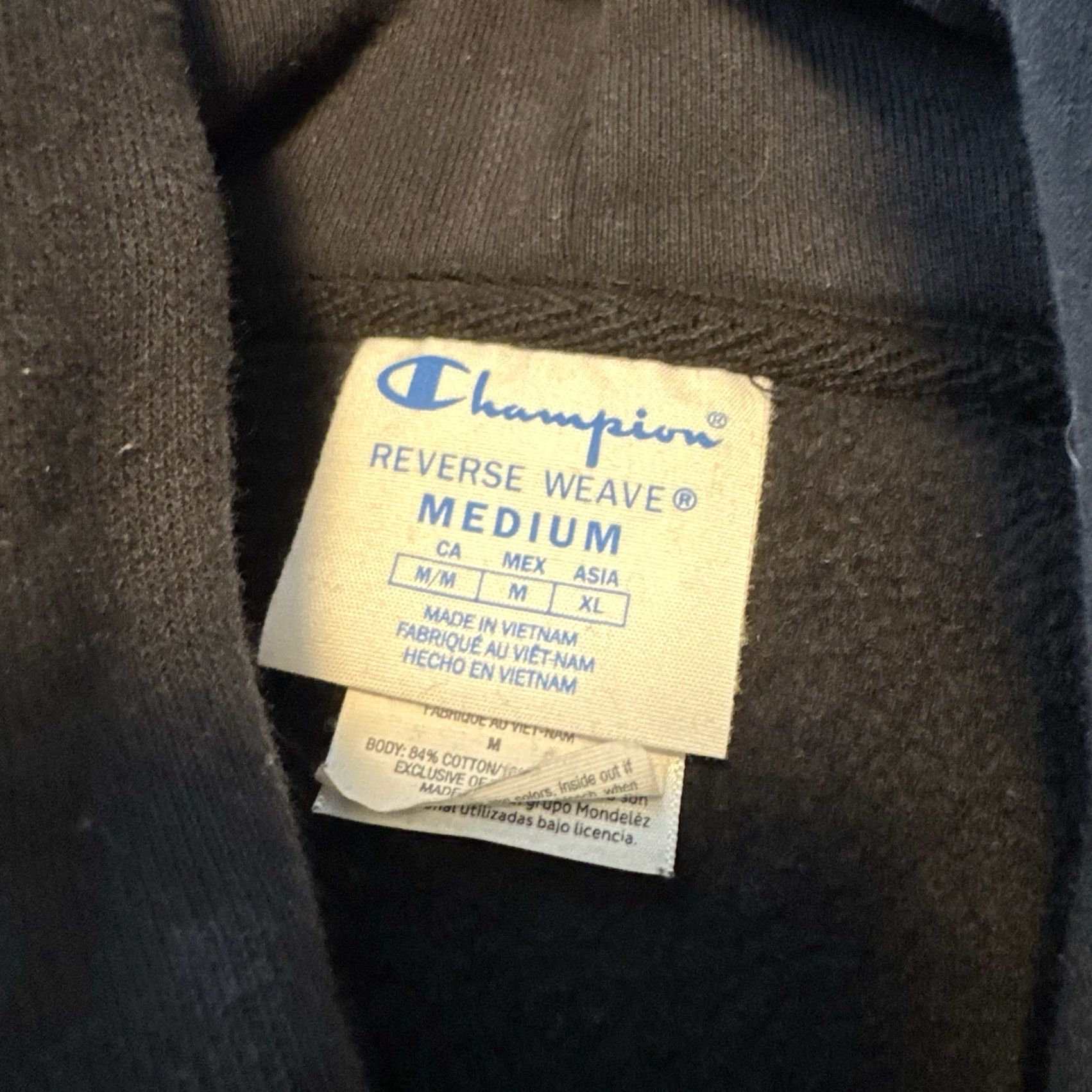 Champion Champion Hoodie Men’s Medium Black Oreo Reverse Weave Heavyweight Cookie Size US M / EU 48-50 / 2 - 4 Thumbnail