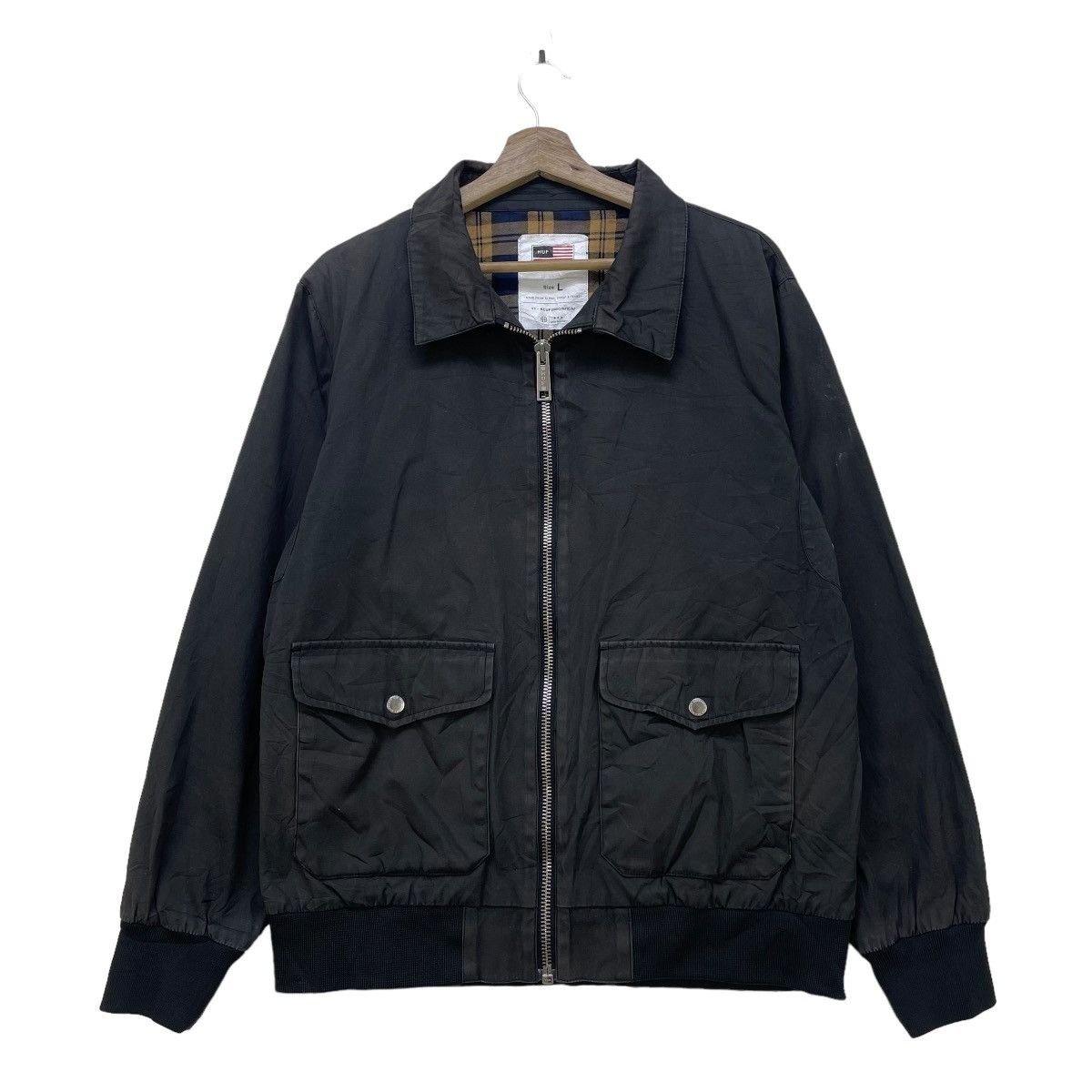 Huf × Vintage 💥Skateboarding Huf Jacket Made From Blood Sweat And Tears Size US M / EU 48-50 / 2 - 1 Thumbnail