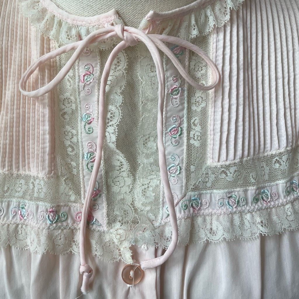Vintage Vintage Barbizon Pink 2pc Pajama Lounge Set SS Top Pants S Size ONE SIZE - 5 Thumbnail