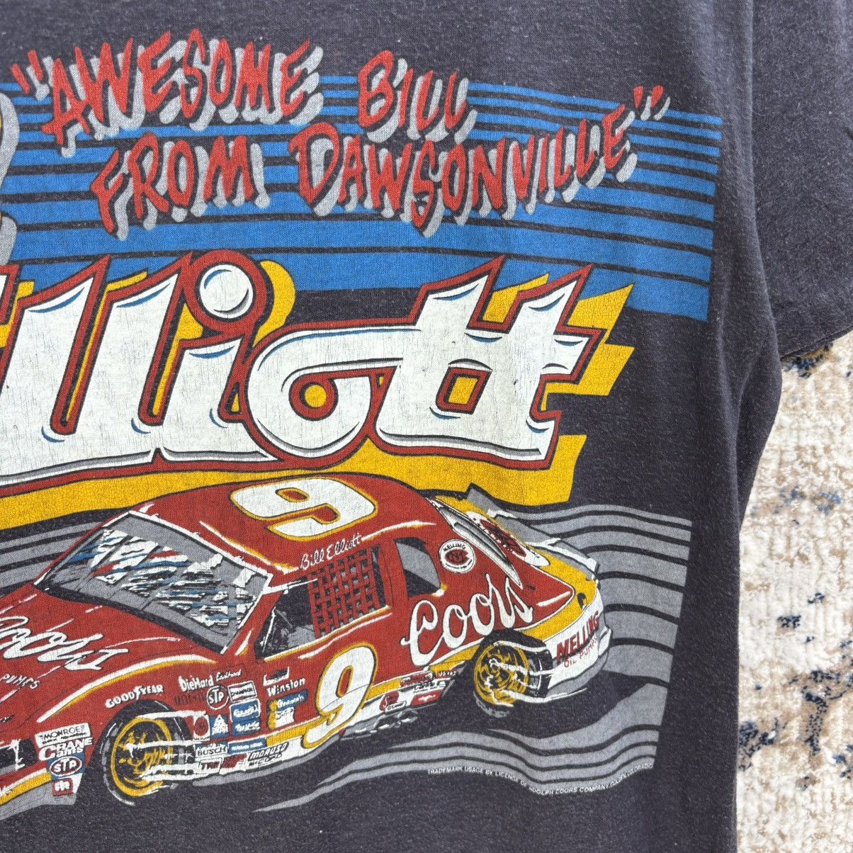 NASCAR × Vintage Vintage 80s Bill Elliot American NASCAR Racer T-shirt Size US S / EU 44-46 / 1 - 2 Thumbnail