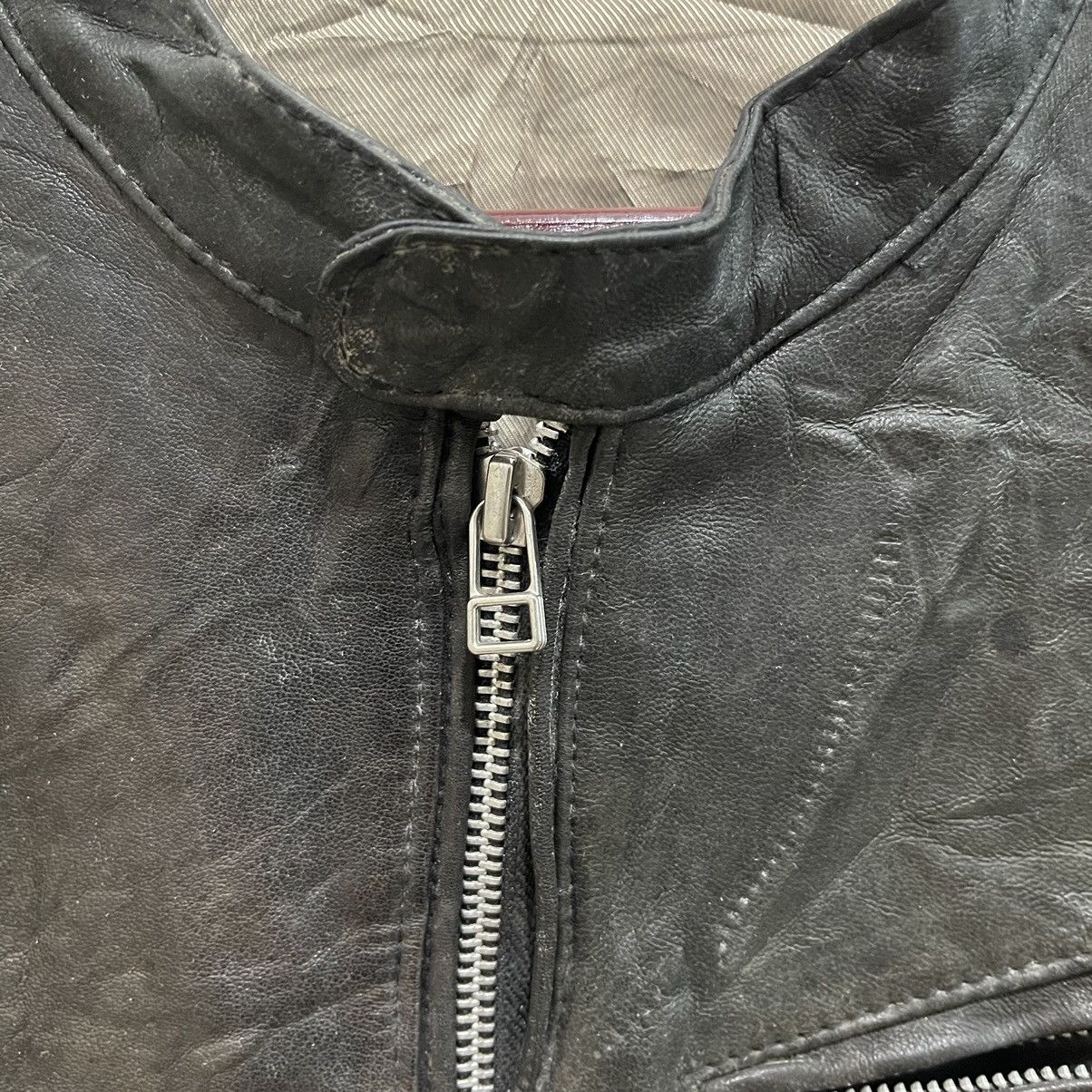 Vanquish × Vintage Vintage VANQUISH Leather Motorcycle Rider Zipper Jacket Size US M / EU 48-50 / 2 - 14 Thumbnail