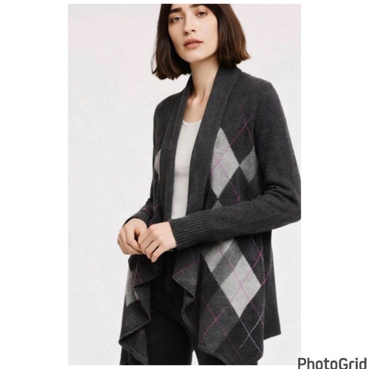 Autumn Cashmere Autumun Cashmere Argyle Cardigan Size S / US 4 / IT 40 - 11 Thumbnail