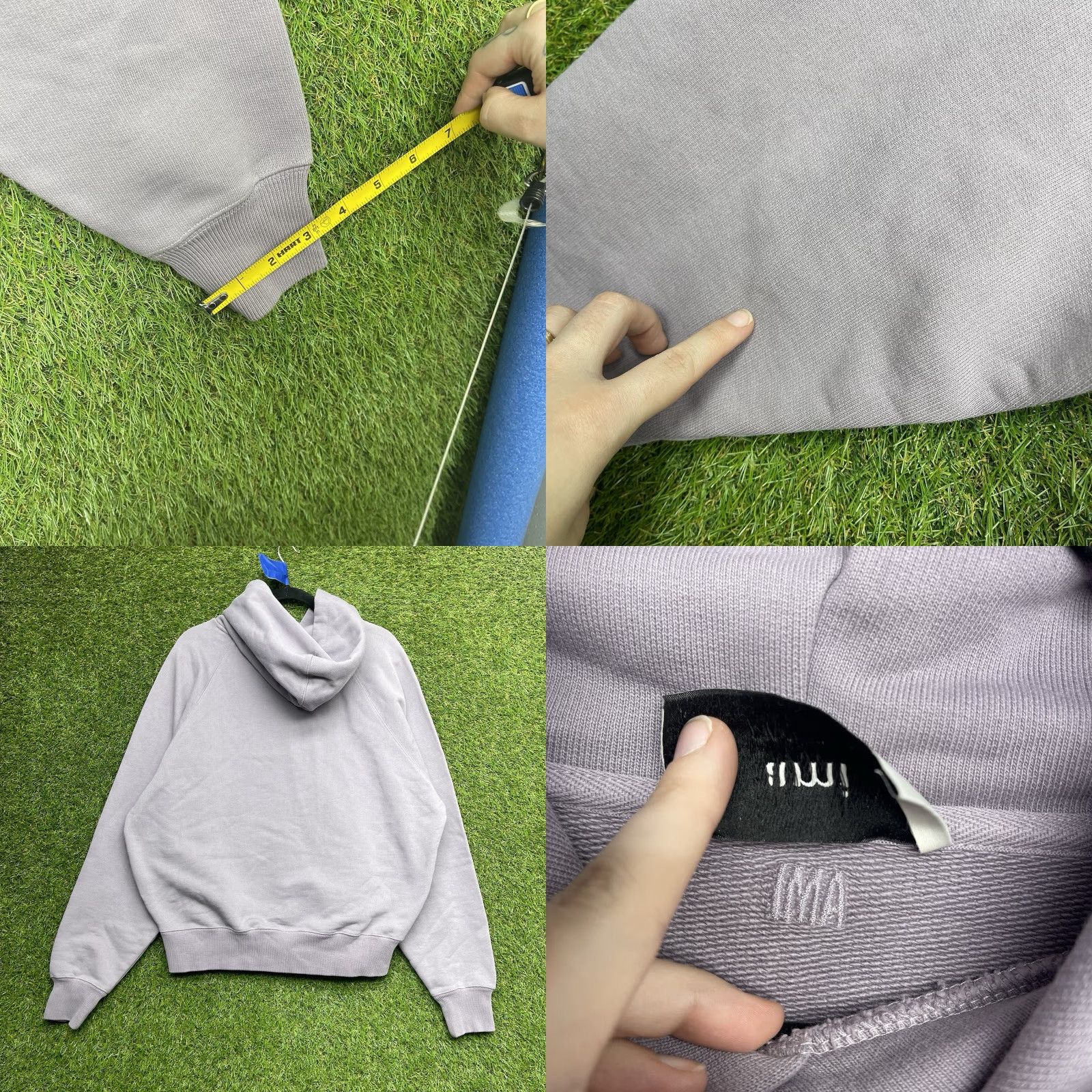 Vintage AMI Hoodie Mens Large Lavender Loose Thick Designer Paris Alexandre Mattiussi Size US L / EU 52-54 / 3 - 8 Thumbnail