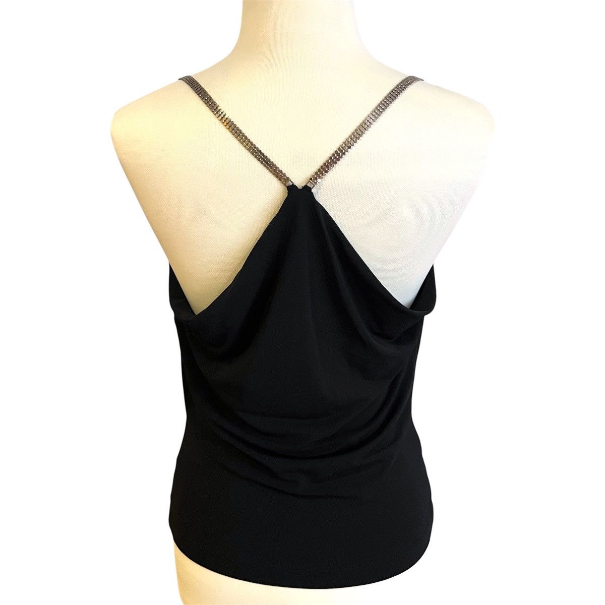 plein sud Vintage Plein Sud cowl neck top with silver chain detail Size S / US 4 / IT 40 - 2 Thumbnail