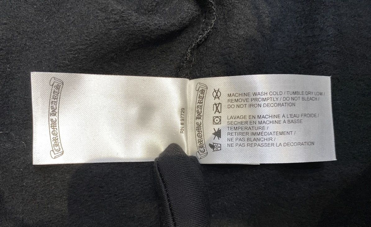 Chrome Hearts CHROME HEARTS Vertical Logo Glitter Zip Hoodie black Size US M / EU 48-50 / 2 - 9 Thumbnail