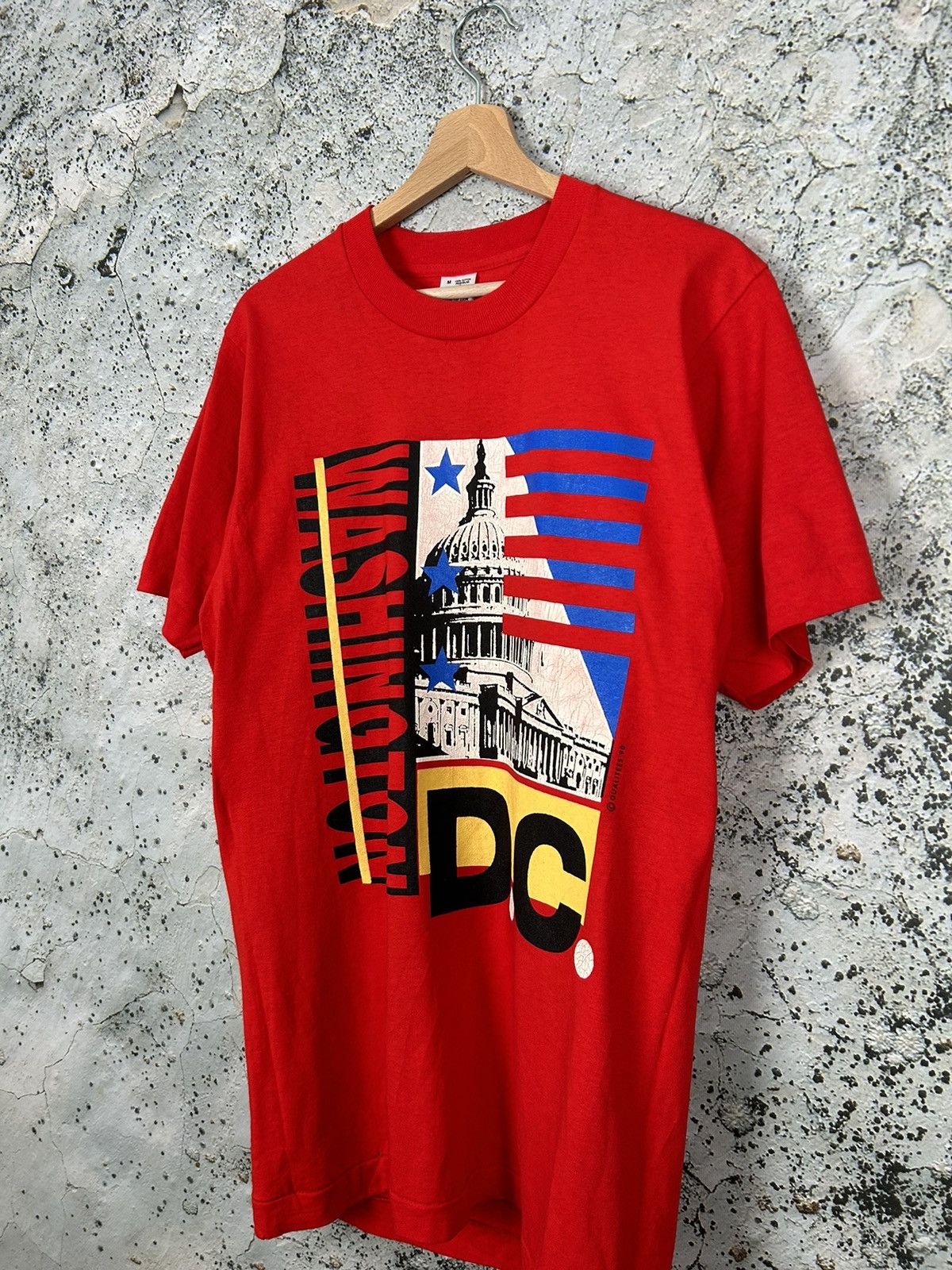Vintage Vintage Washington DC 1990 Graphic Tee Rare Made in USA 90s Size US M / EU 48-50 / 2 - 2 Thumbnail