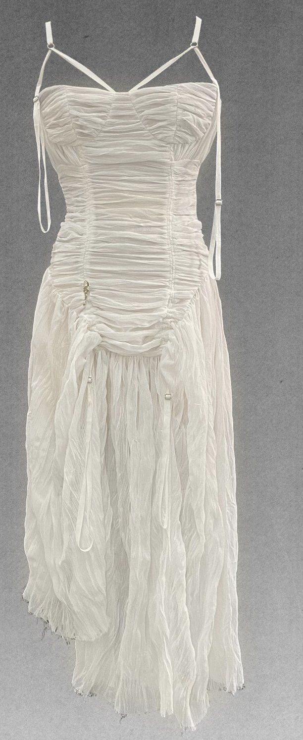 Elena Velez Nymphomaniac Ruched Gown Size L / US 10 / IT 46 - 5 Thumbnail