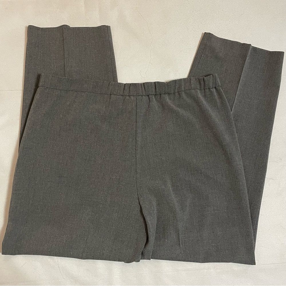 Other Sag Harbor Pull On Stretch Waist Grey Pants Size 14 Size 36" / US 14 / IT 50 - 3 Thumbnail