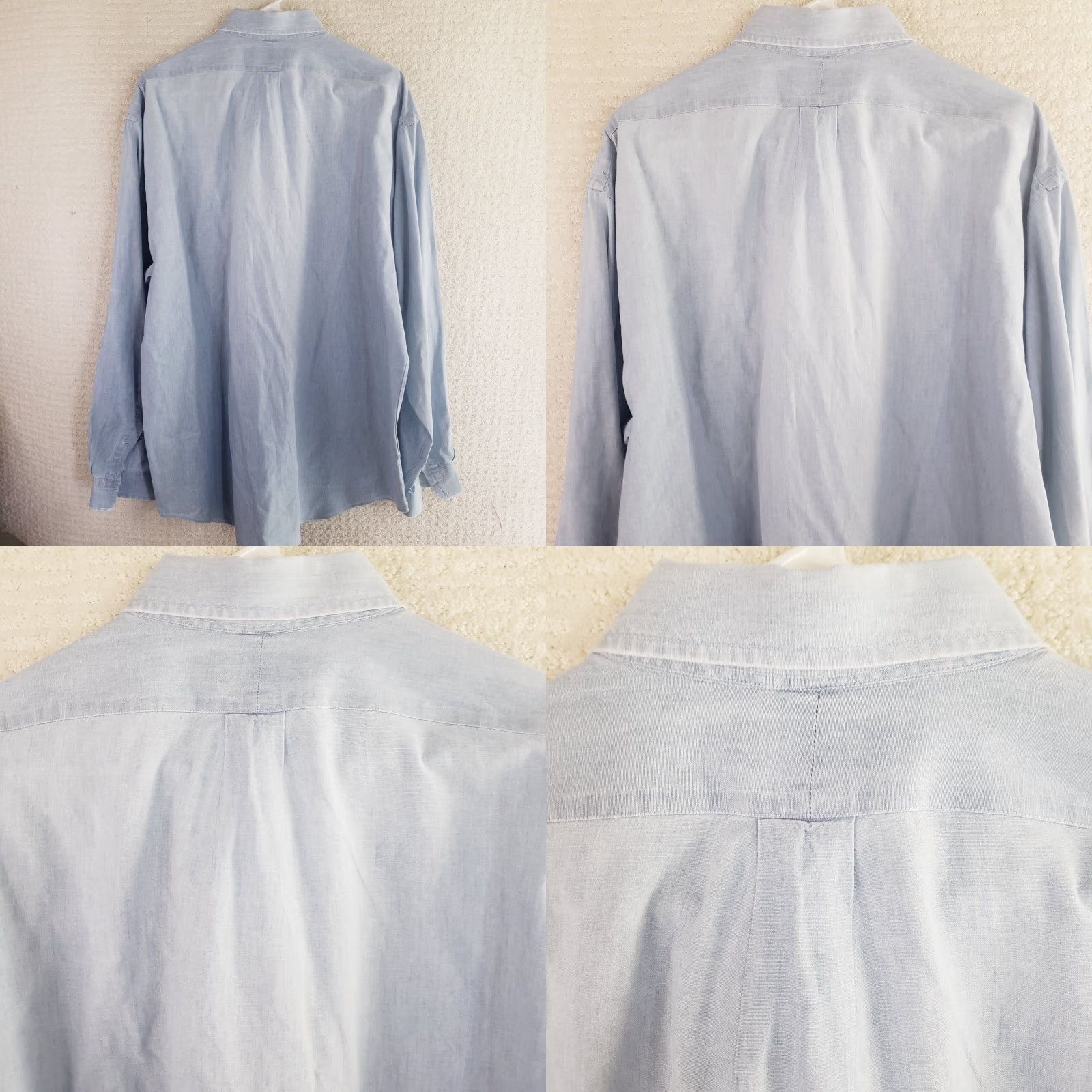 Polo Ralph Lauren Polo Ralph Lauren Shirt Men XL Blue Chambray Long Sleeve Pocket Logo Cotton Size US XL / EU 56 / 4 - 8 Thumbnail