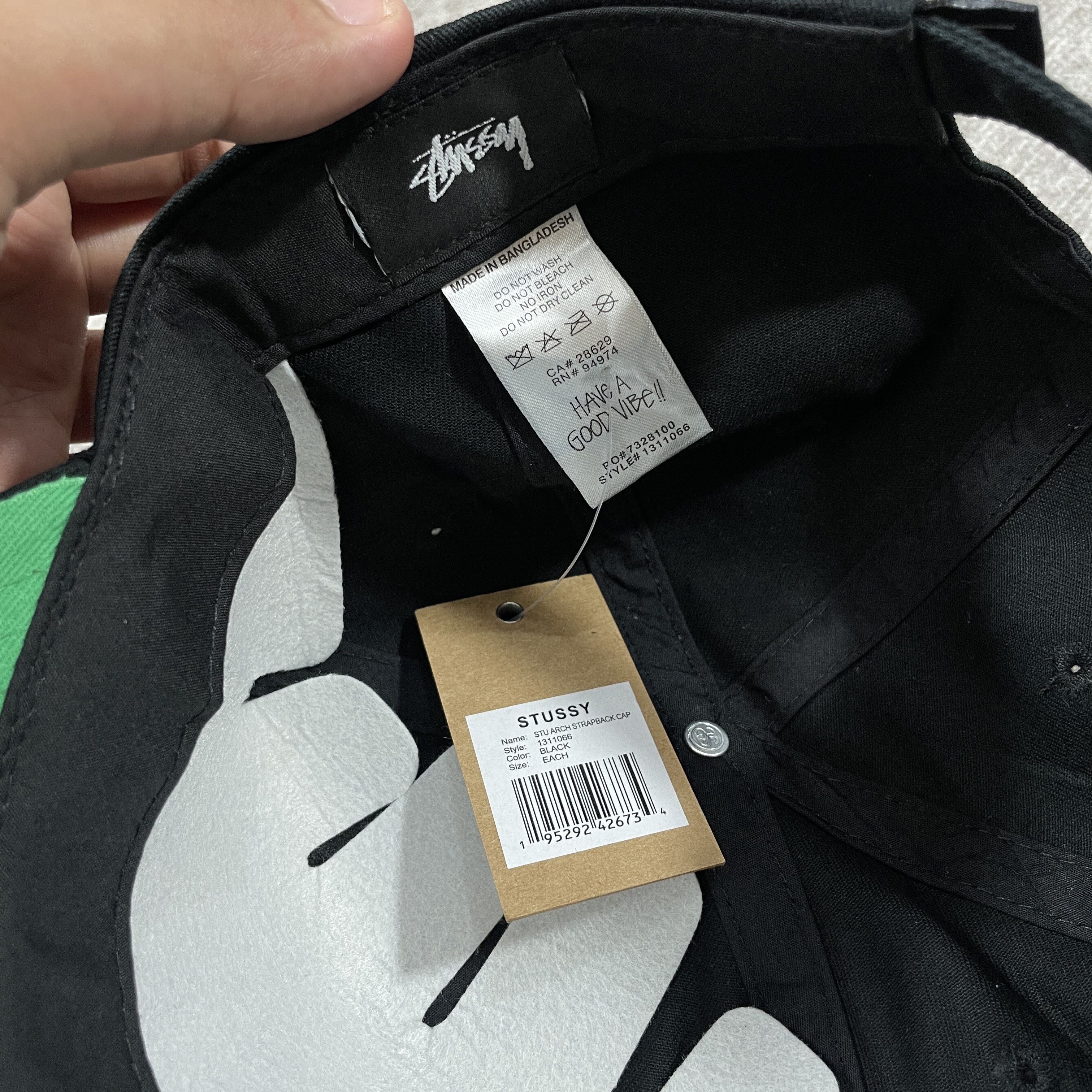 Other Stussy STU Logo Strapback Cap Black Size ONE SIZE - 6 Thumbnail