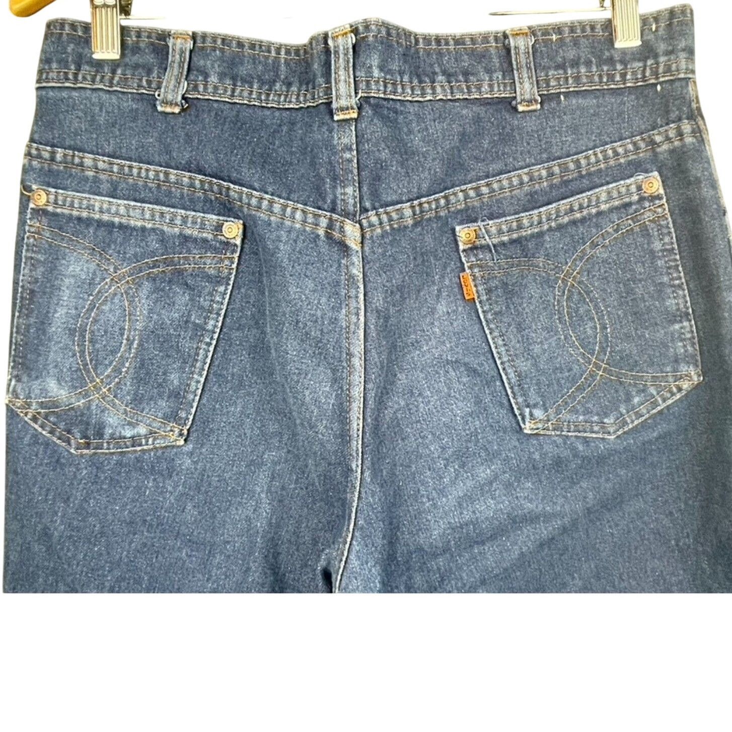 Levi's × Vintage 70s LEVI'S Orange Tab "Skosh More Room" Mens jeans 33x31 Size US 33 - 2 Thumbnail