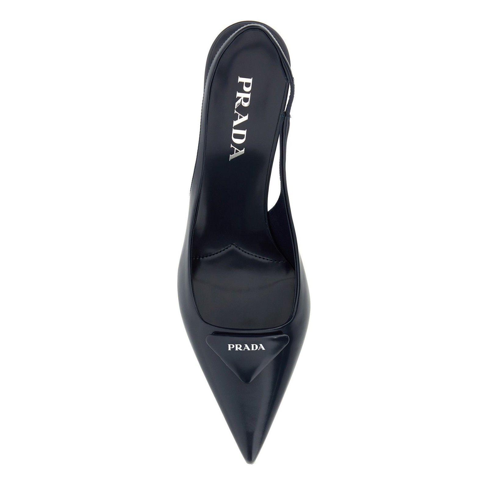 Prada PRADA $1200 Baltic Blue Slingback Pumps New & Authentic (Wom Size US 7 / IT 37 - 2 Thumbnail
