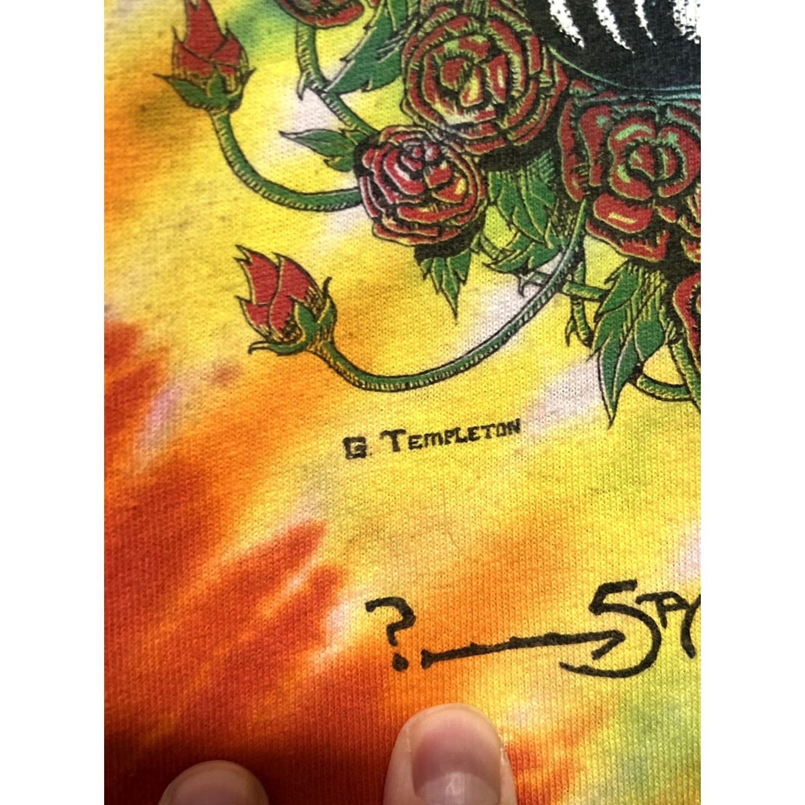 Fruit Of The Loom VINTAGE Grateful Dead Band T Shirt Space Your Face Tie Dye XL? L Size US L / EU 52-54 / 3 - 4 Thumbnail