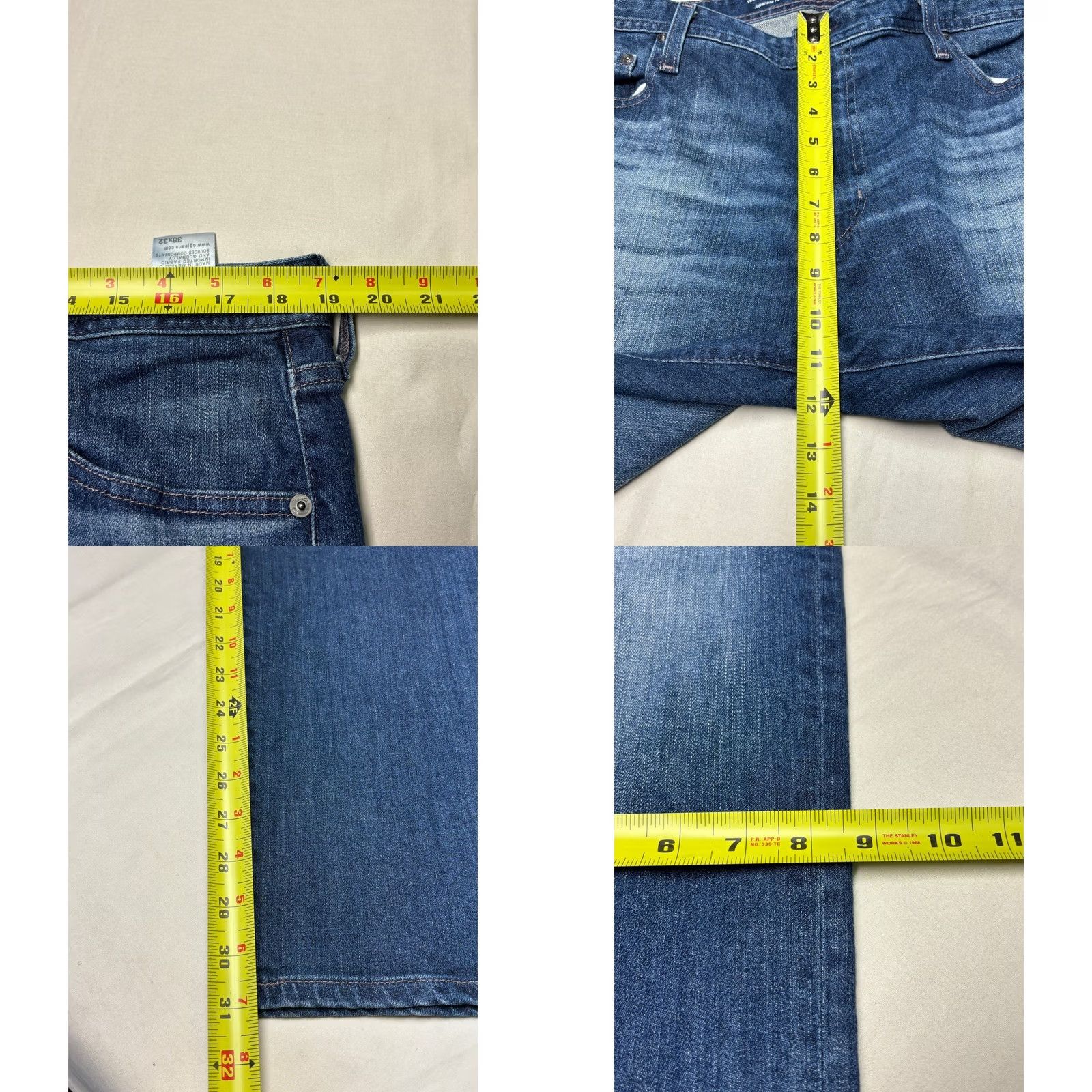 Vintage AG Adriano Goldschmied Tellis Modern Slim Denim Jeans Men Blue 38x32 US Size Size US 38 / EU 54 - 8 Thumbnail